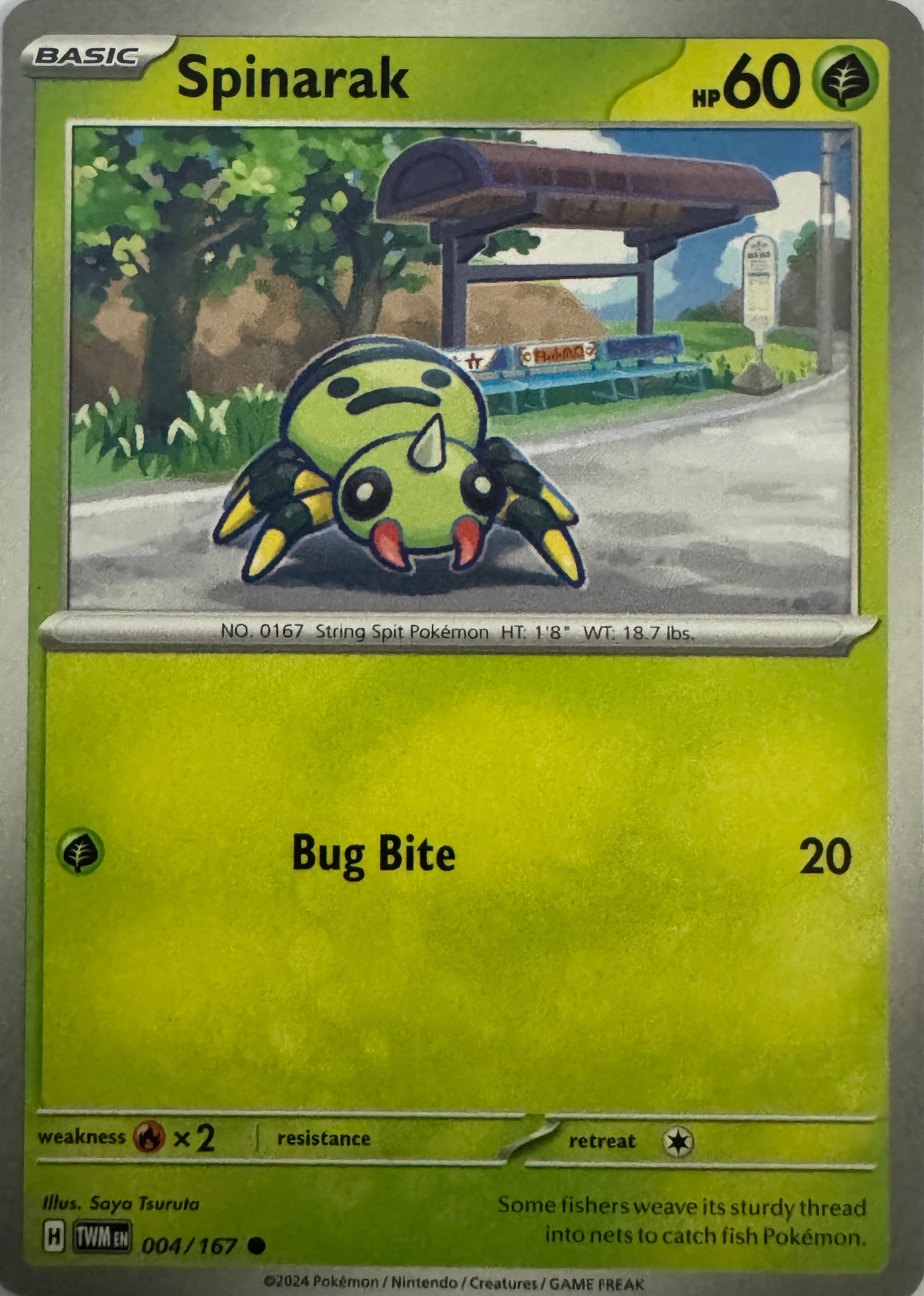Pokemon Tcg Spinarak 004/167