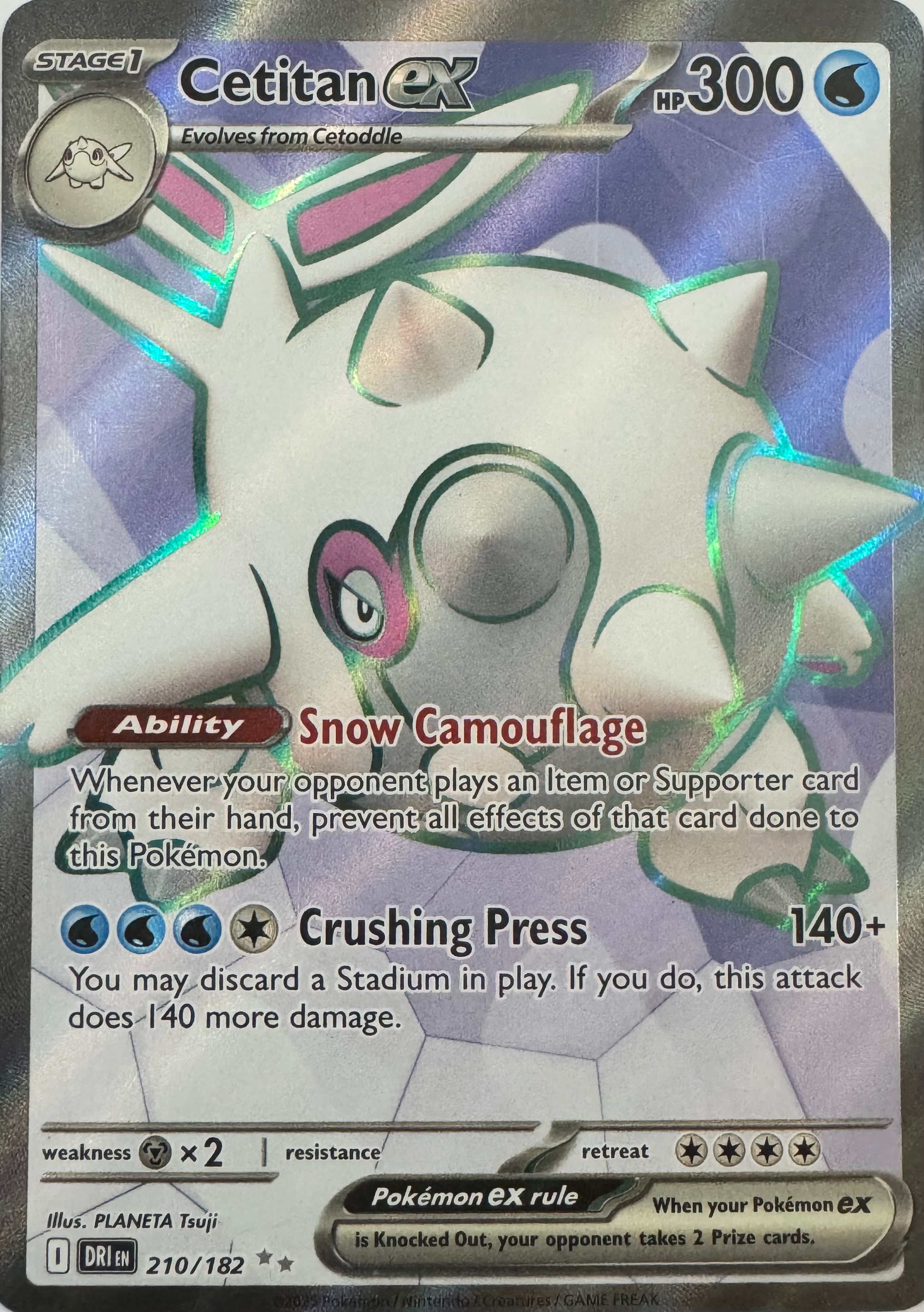 Pokemon Tcg Cetitan Ex 210/182