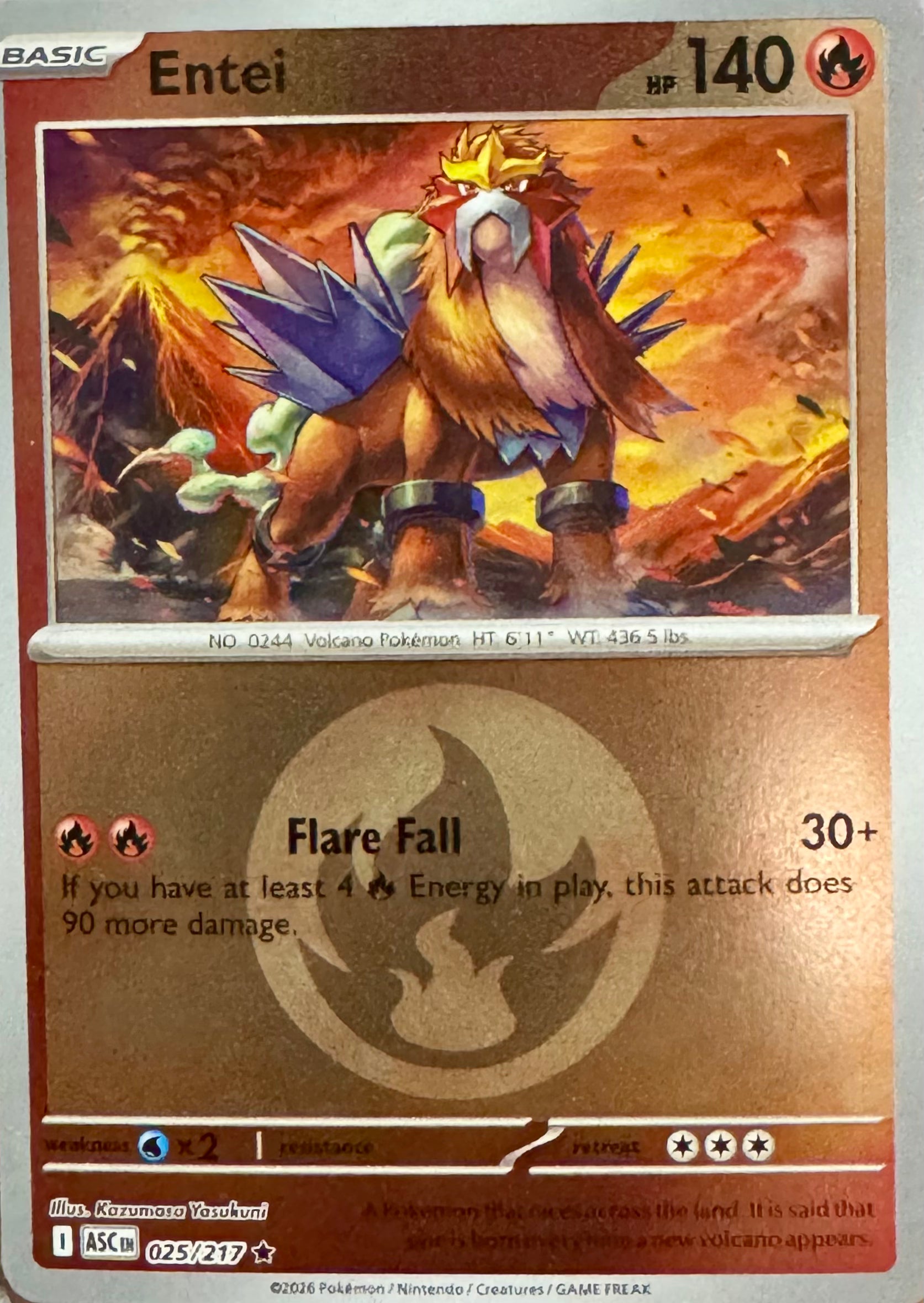 Pokémon Tcg Entei 025/217 (Energy Symbol)