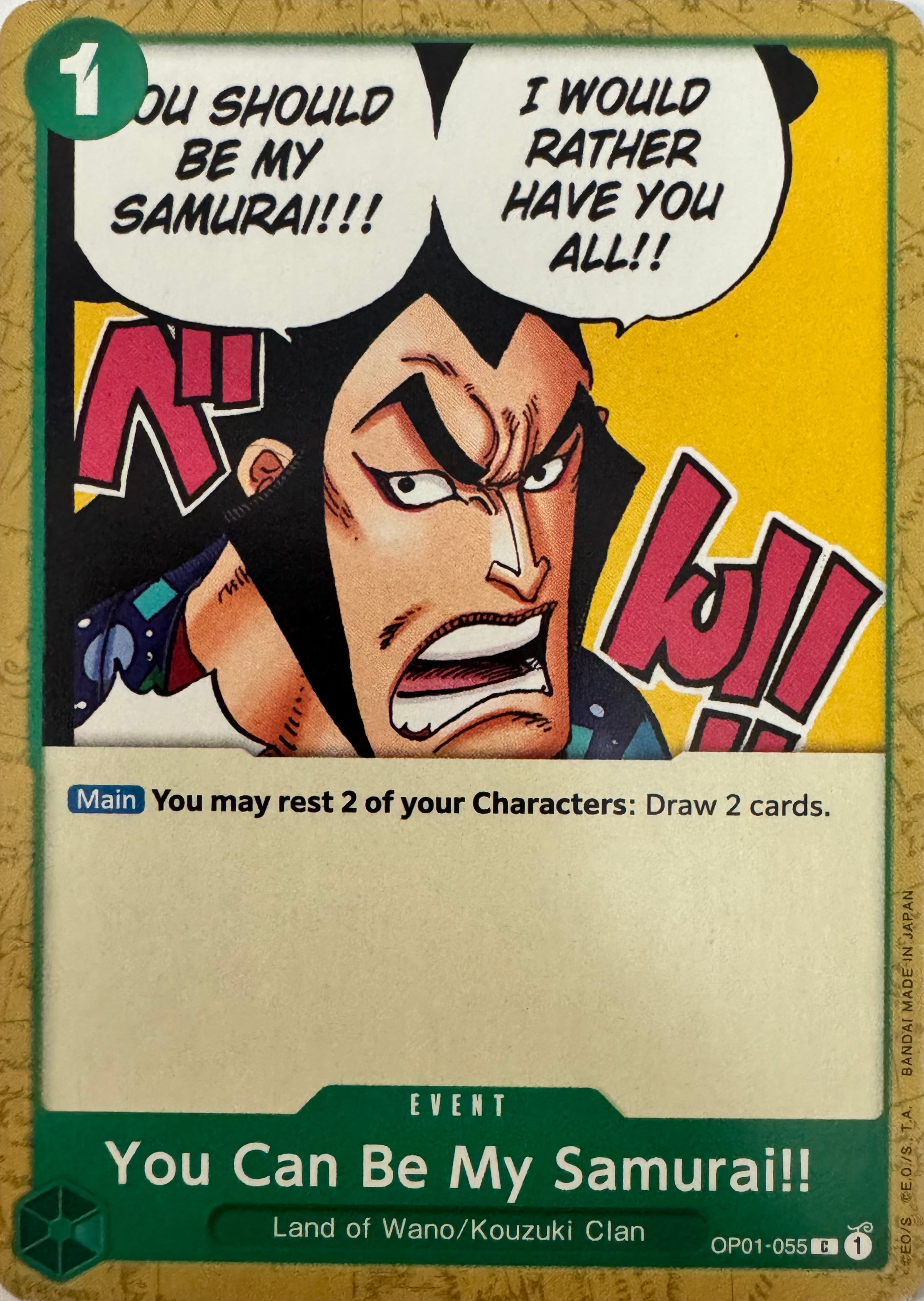 One Piece Tcg You Can Be My Samurai!! Op01-055