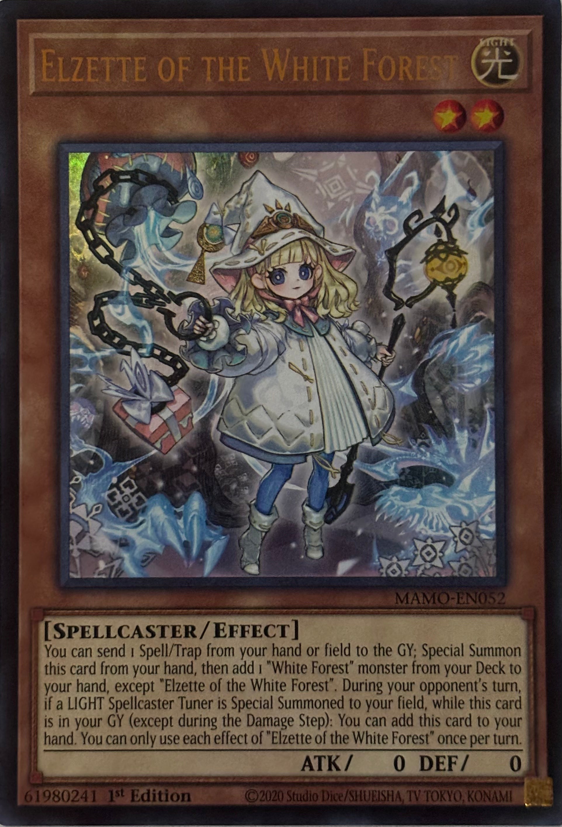 Yugioh! Elzette of the White Forest MAMO-EN052 1st Edition Ultra