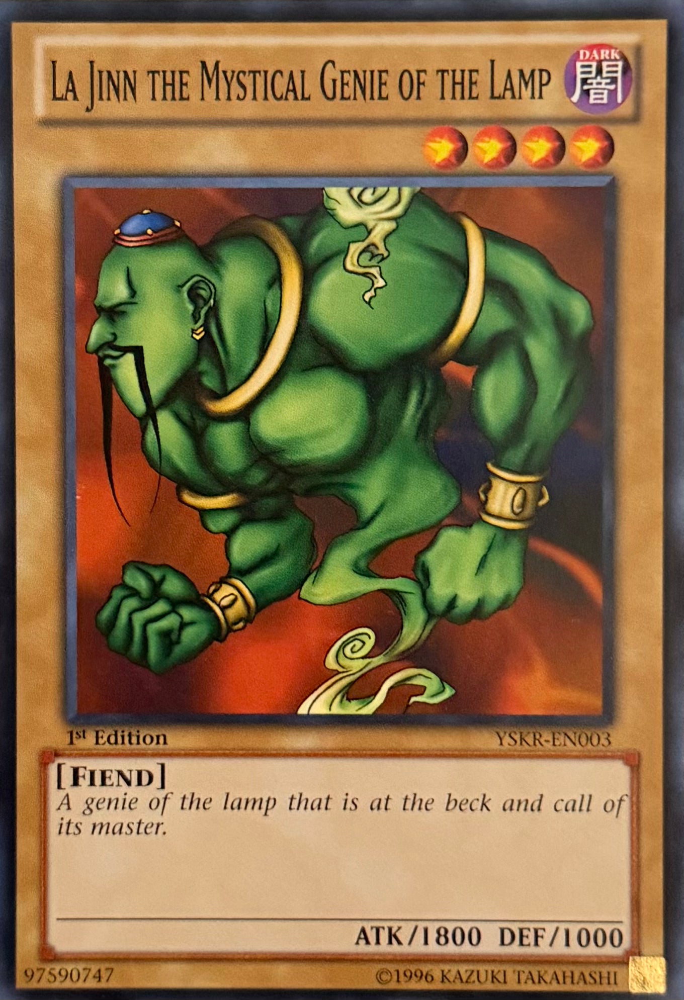 Yugioh! La Jinn The Mystical Genie Of The Lamp YSKR-EN003