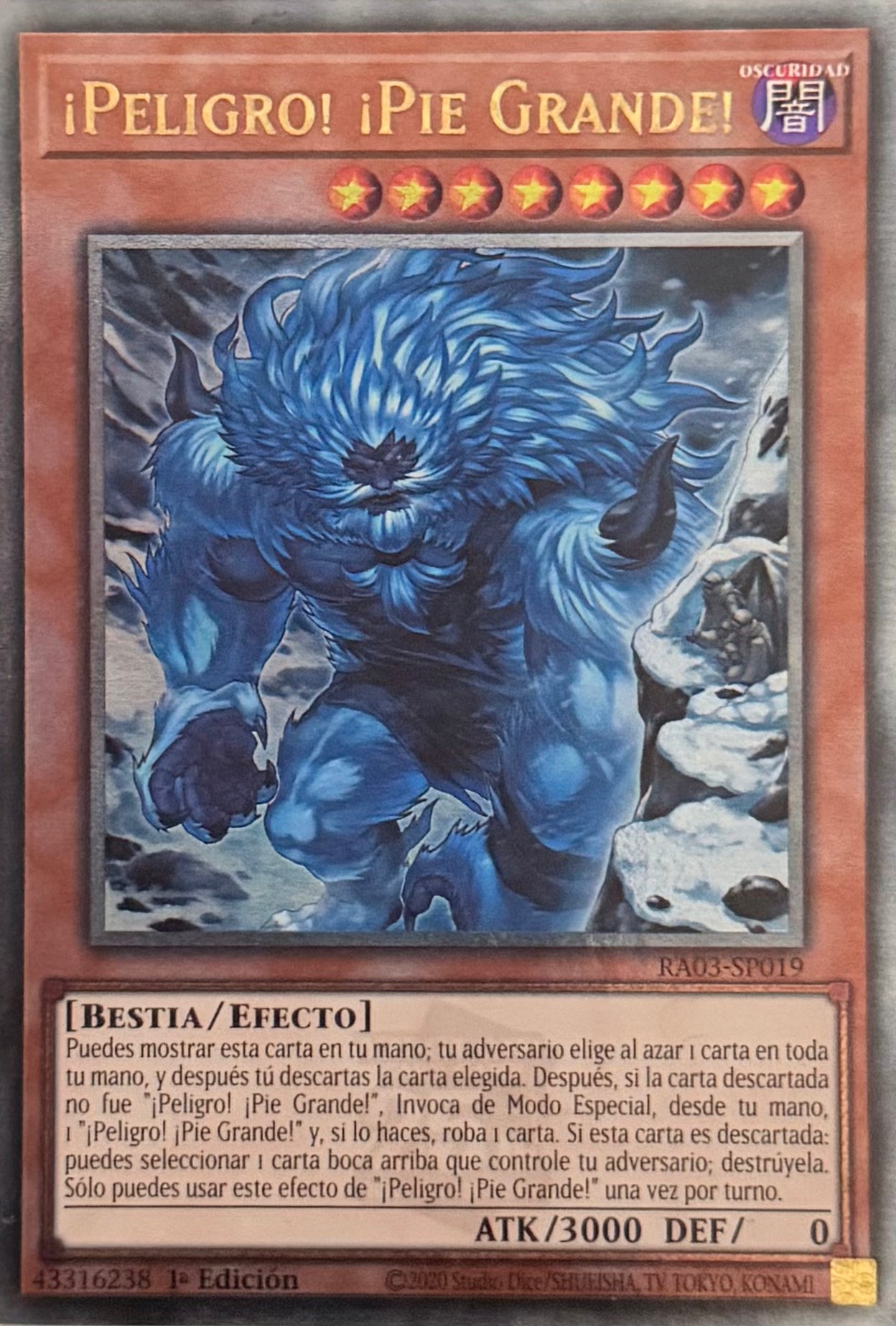 Yugioh! ¡Peligro! ¡Pie Grande! RA03-SP019 Quarter Century