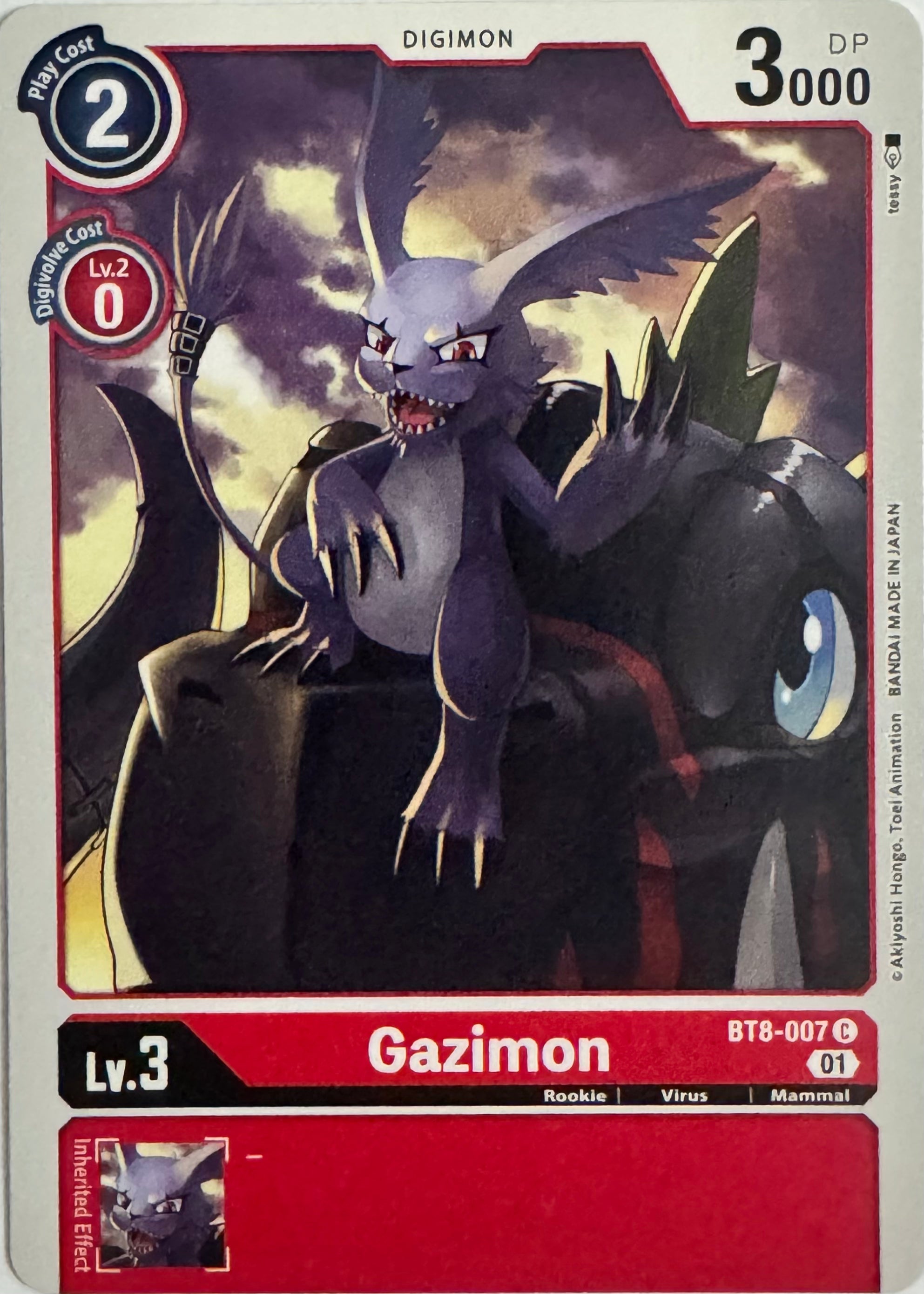 Digimon Tcg Gazimon Bt8-007