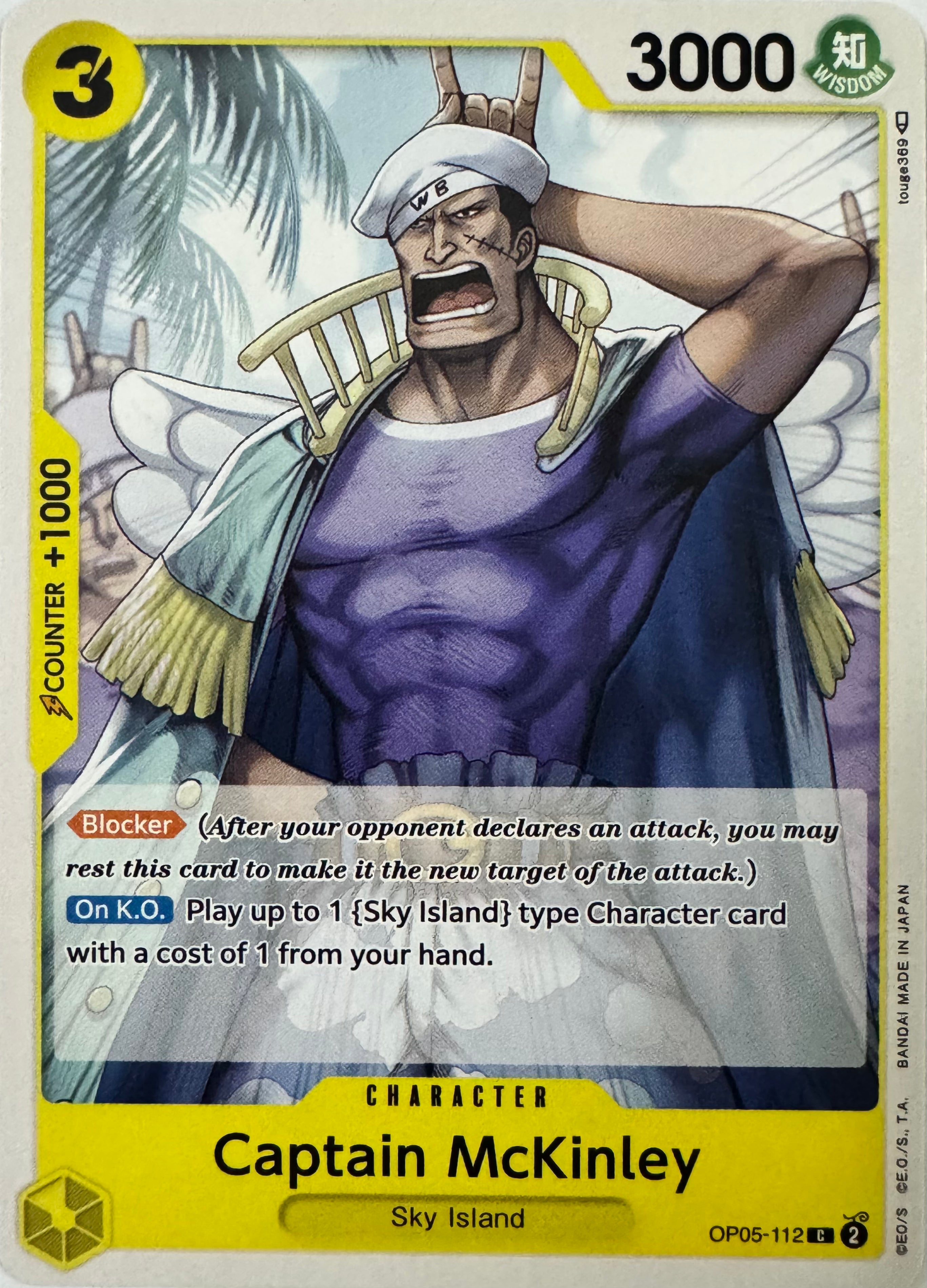 One Piece Tcg Captain McKinley Op05-112