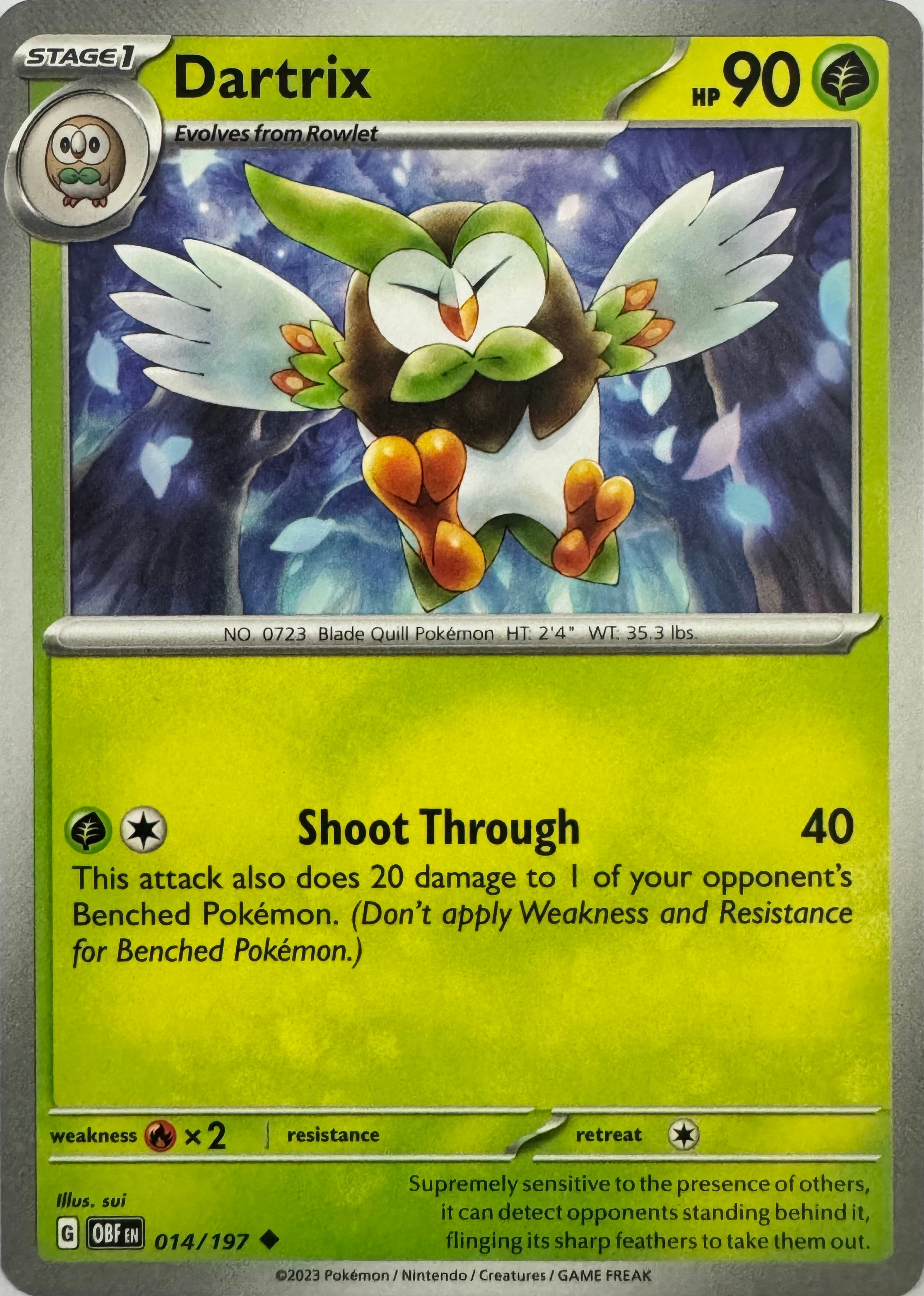 Pokemon Tcg Dartrix 014/197