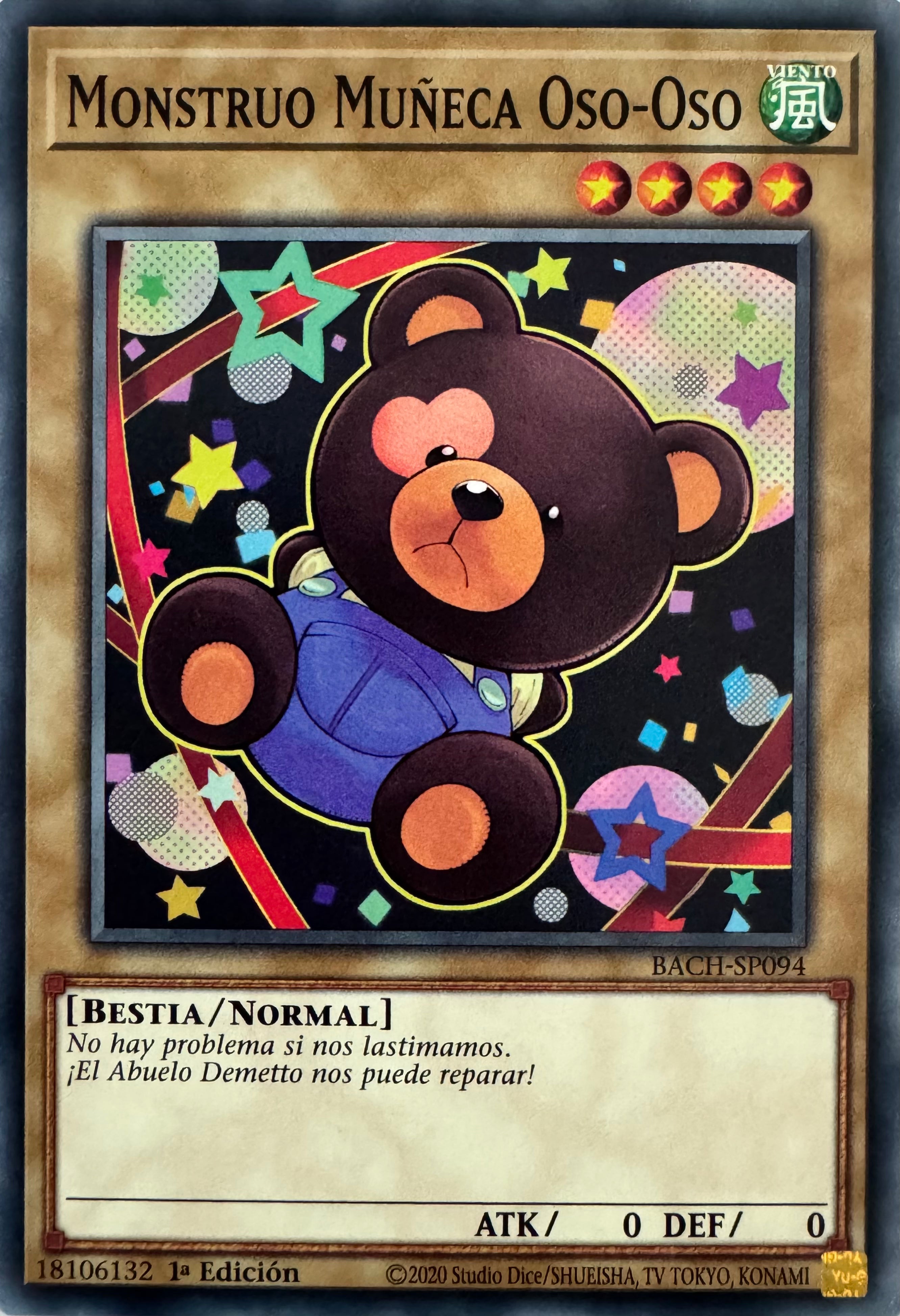 Yugioh! Monstruo Muñeca Oso-Oso Bach-sp094 1a Edición
