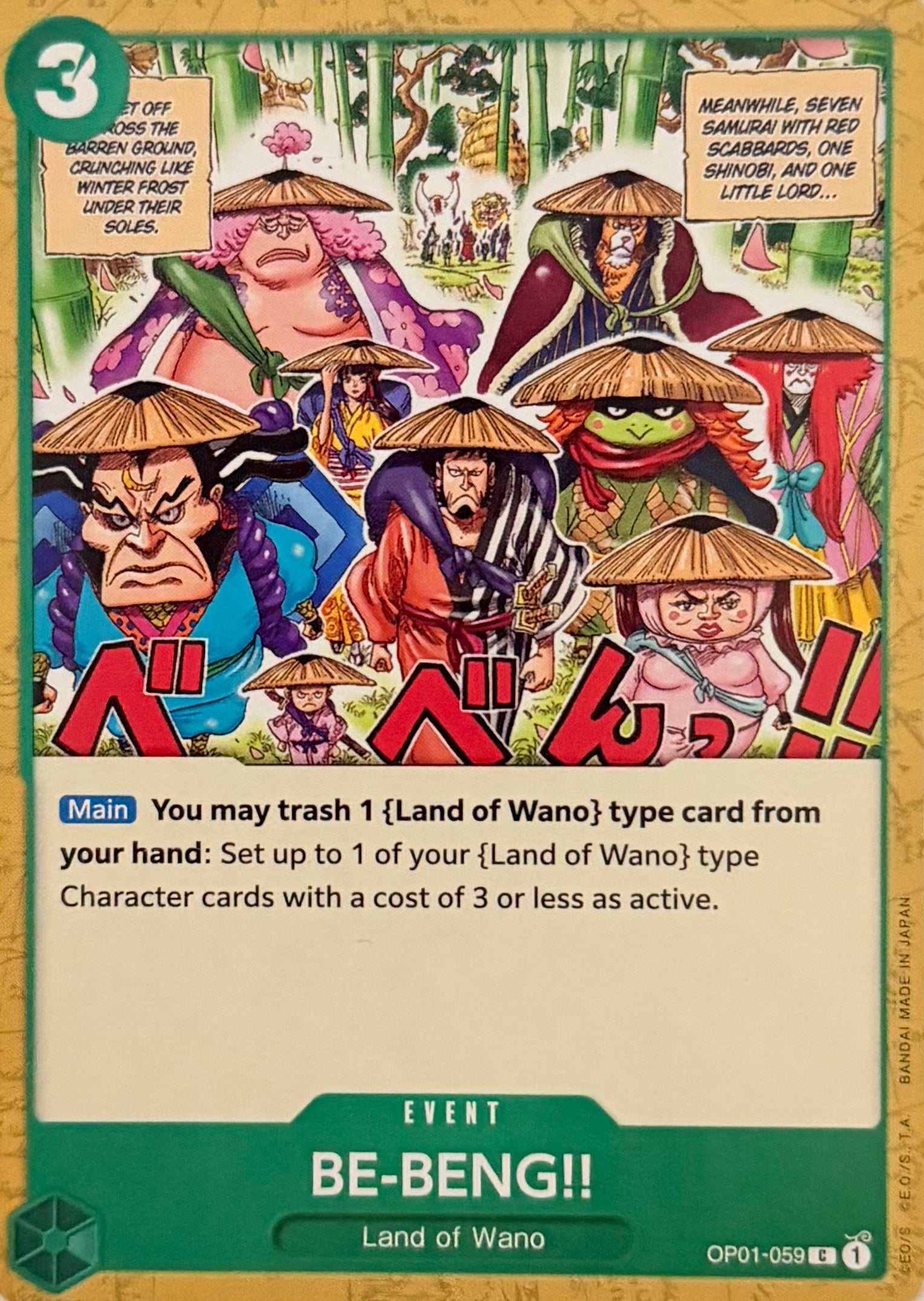 One Piece Tcg Be-Beng!! OP01-059
