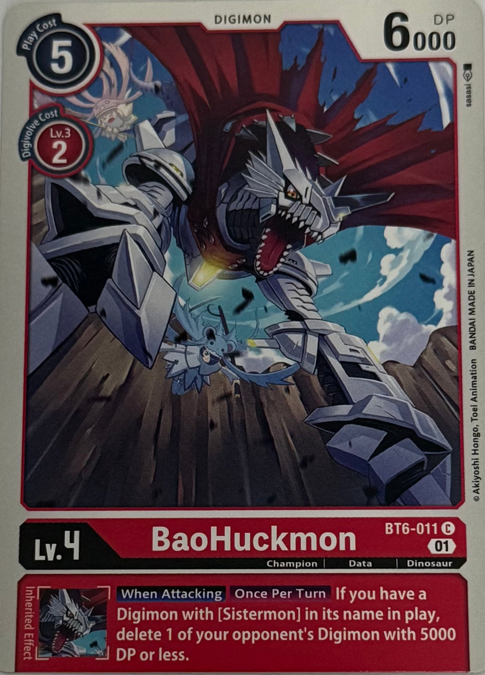 Digimon Tcg BaoHuckmon Bt6-011