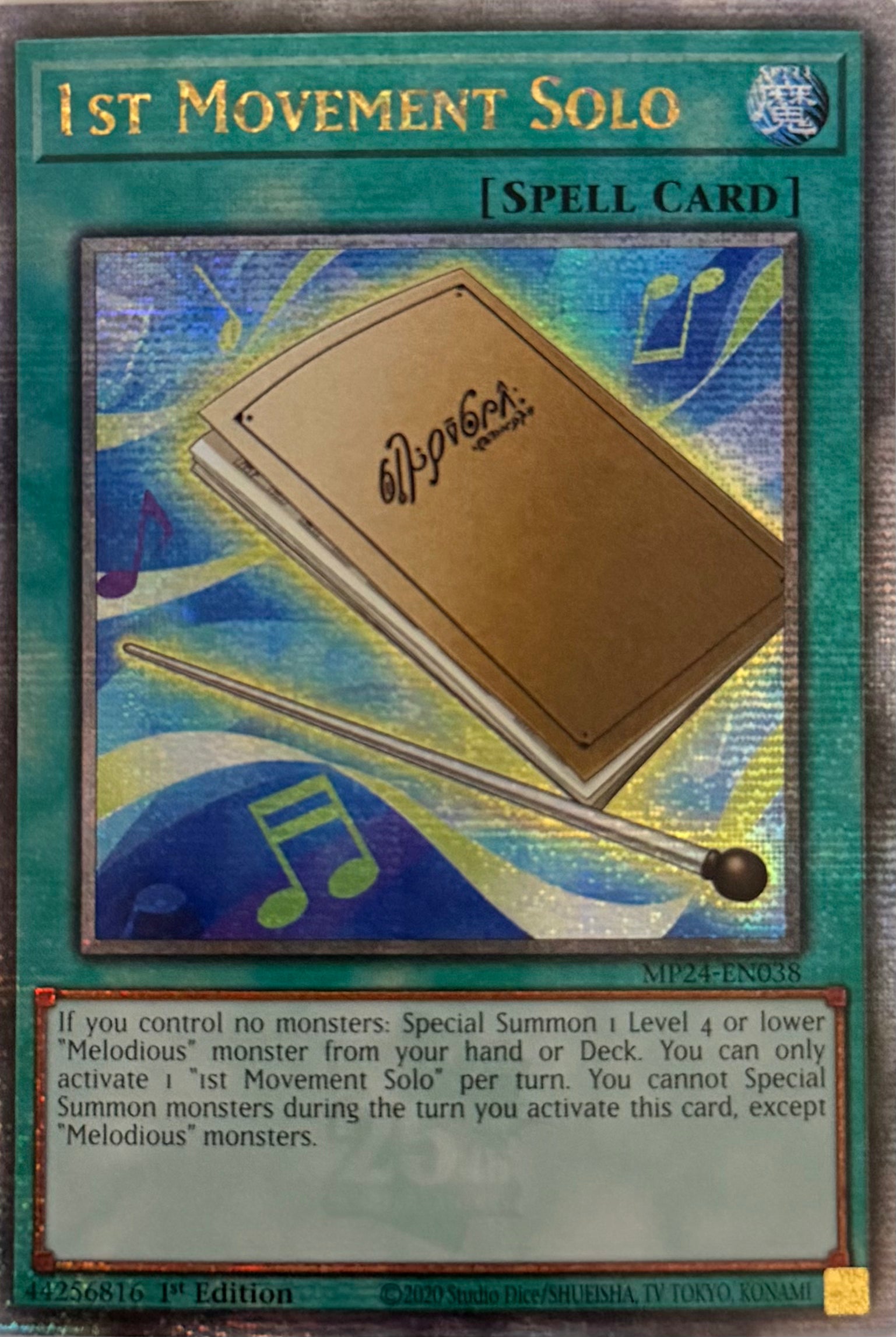 Yugioh! 1st Movement Solo MP24-EN038 Quarter Century