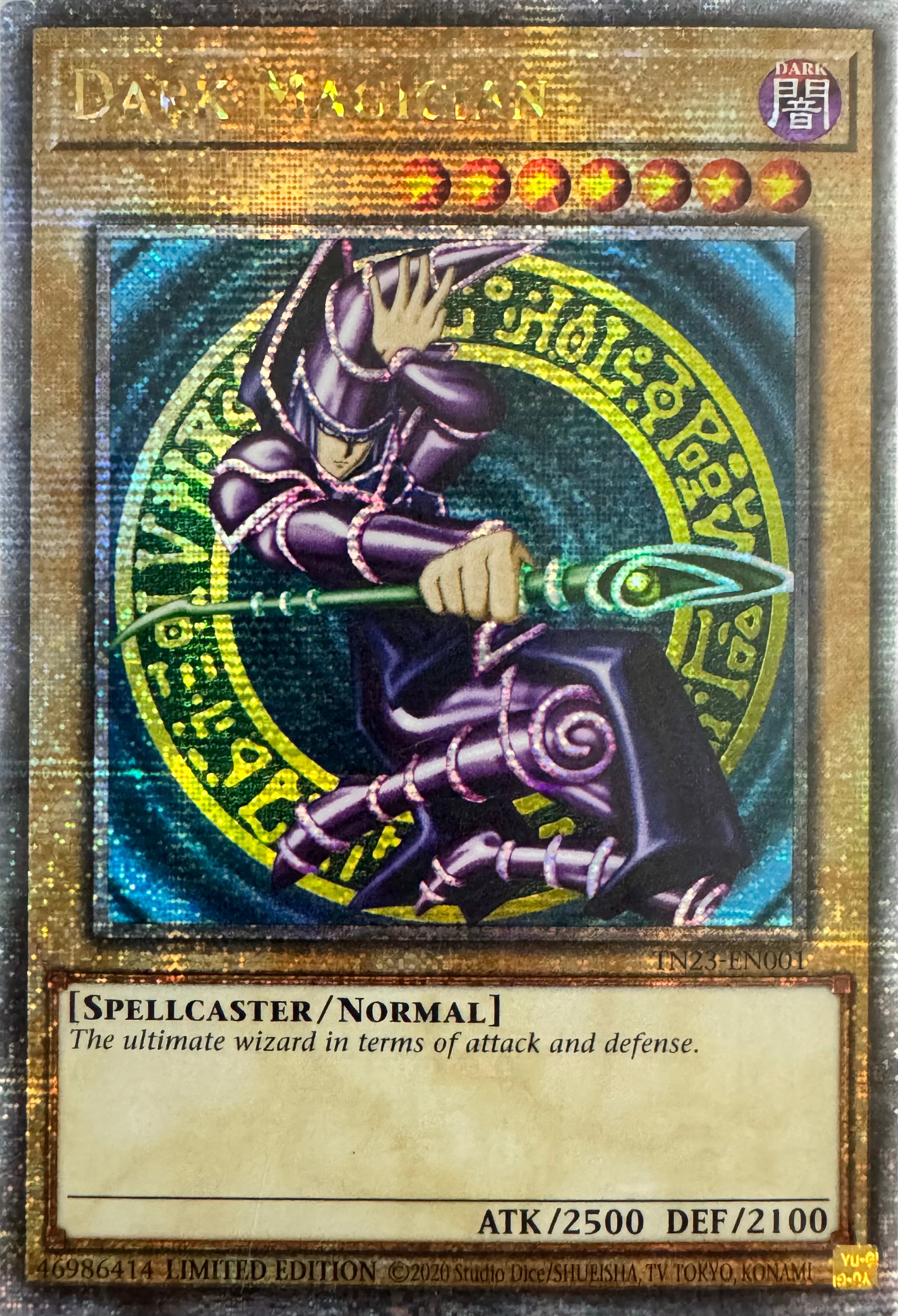 Yugioh! Dark Magician Tn23-en001 Limited Edition Quarter