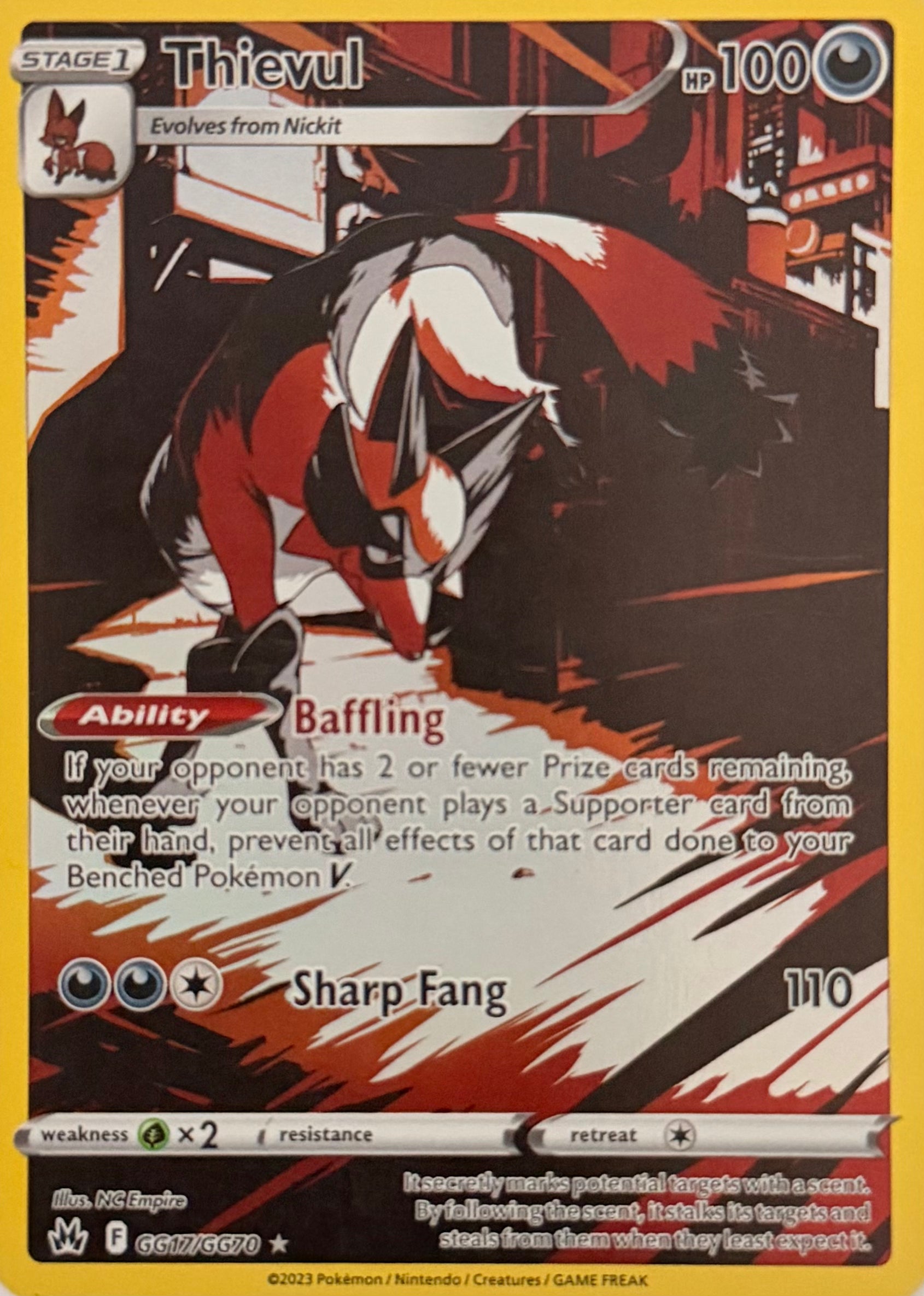 Pokemon Tcg Thievul GG17/GG70
