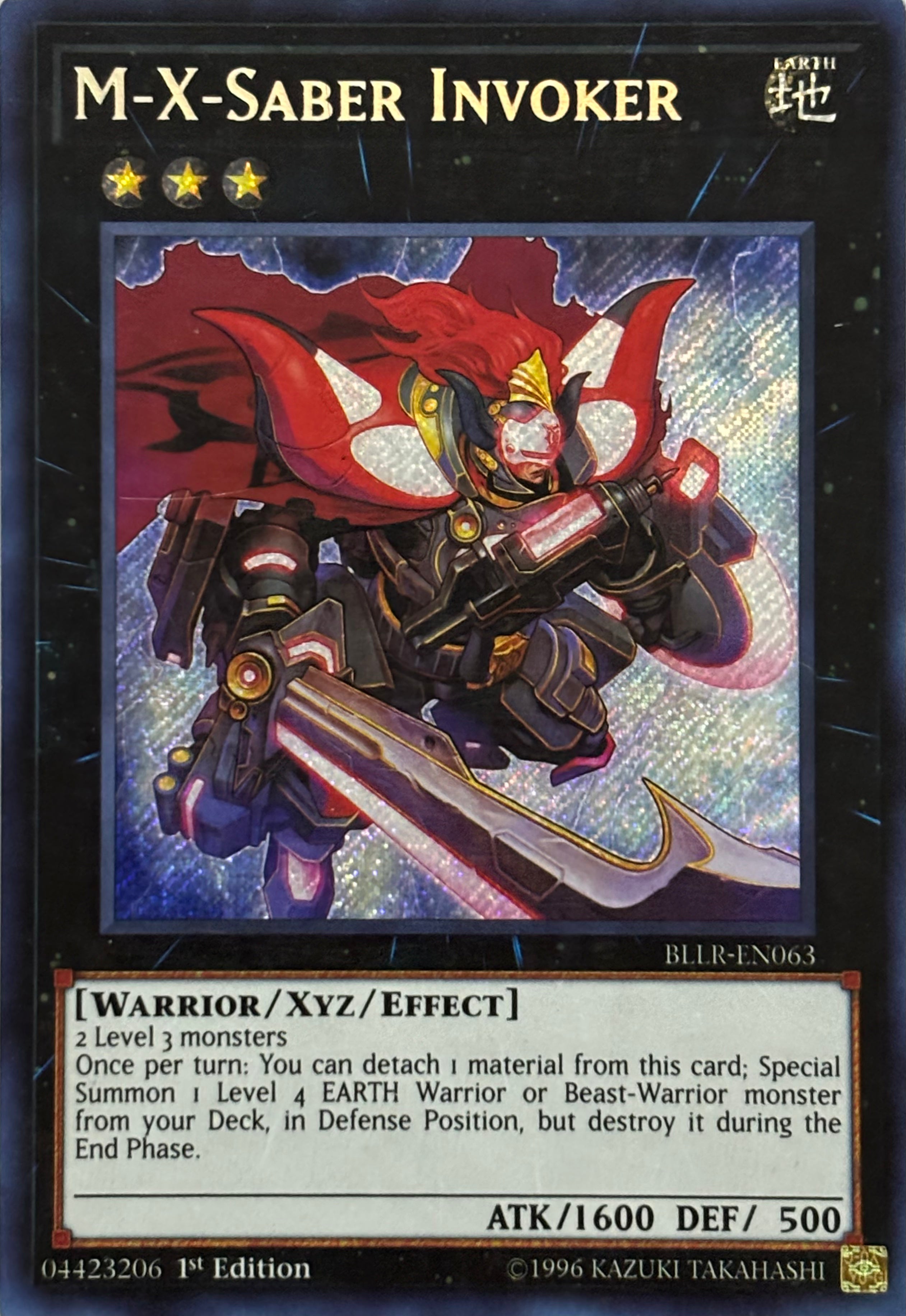 Yugioh! Tcg M-X-Saber Invoker BLLR-EN063 1st Edition Secret