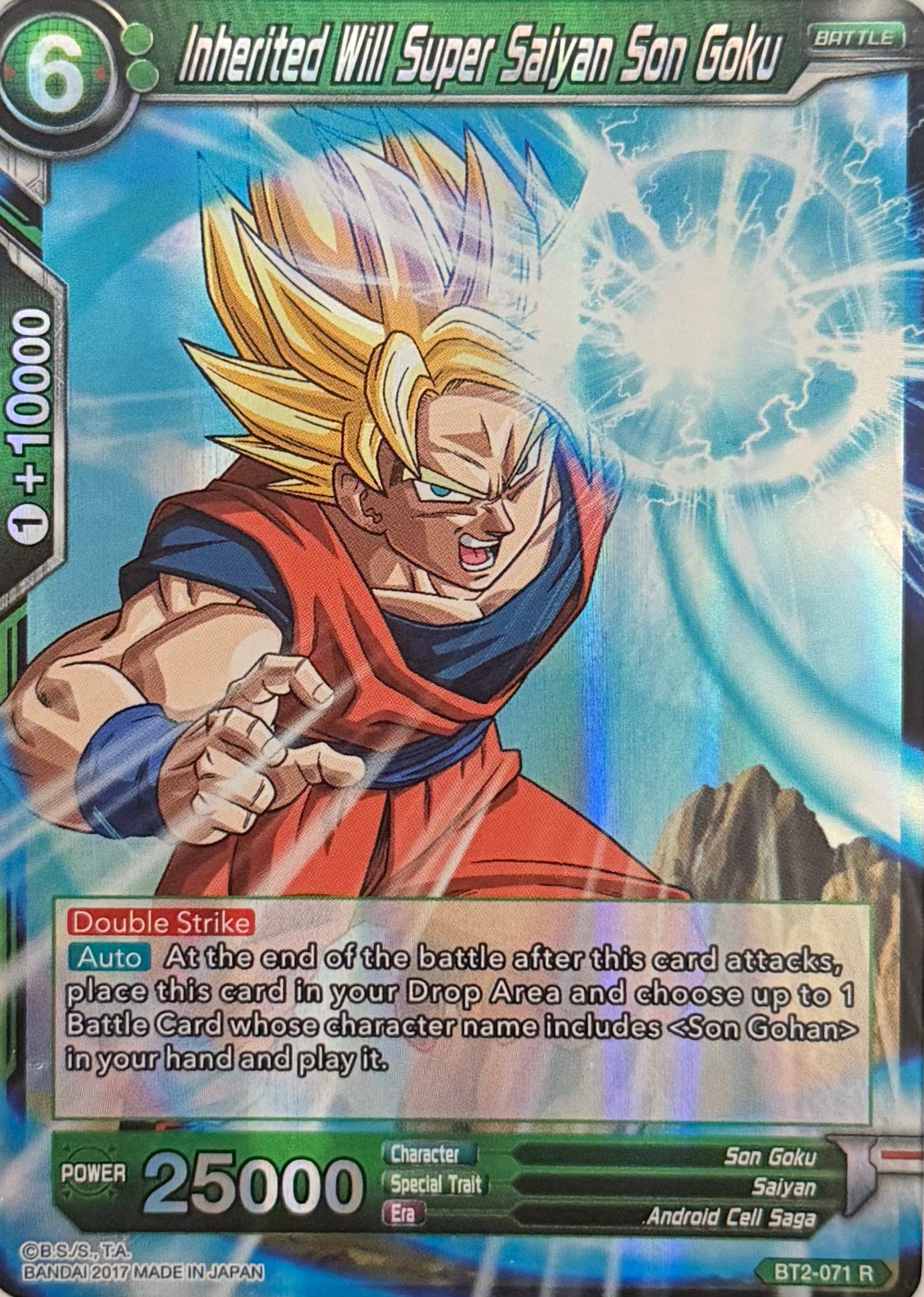 Dragon Ball Tcg Inherited Will Super Saiyan Son Goku BT2-071 Foil