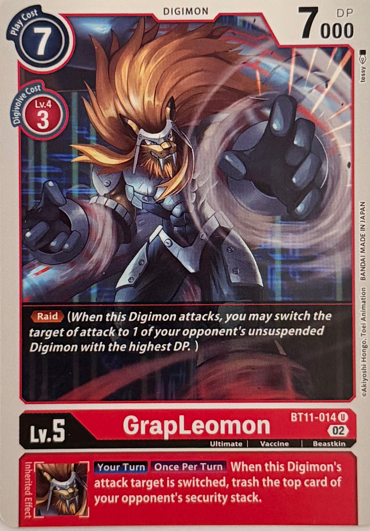 Digimon Tcg GrapLeomon BT11-014