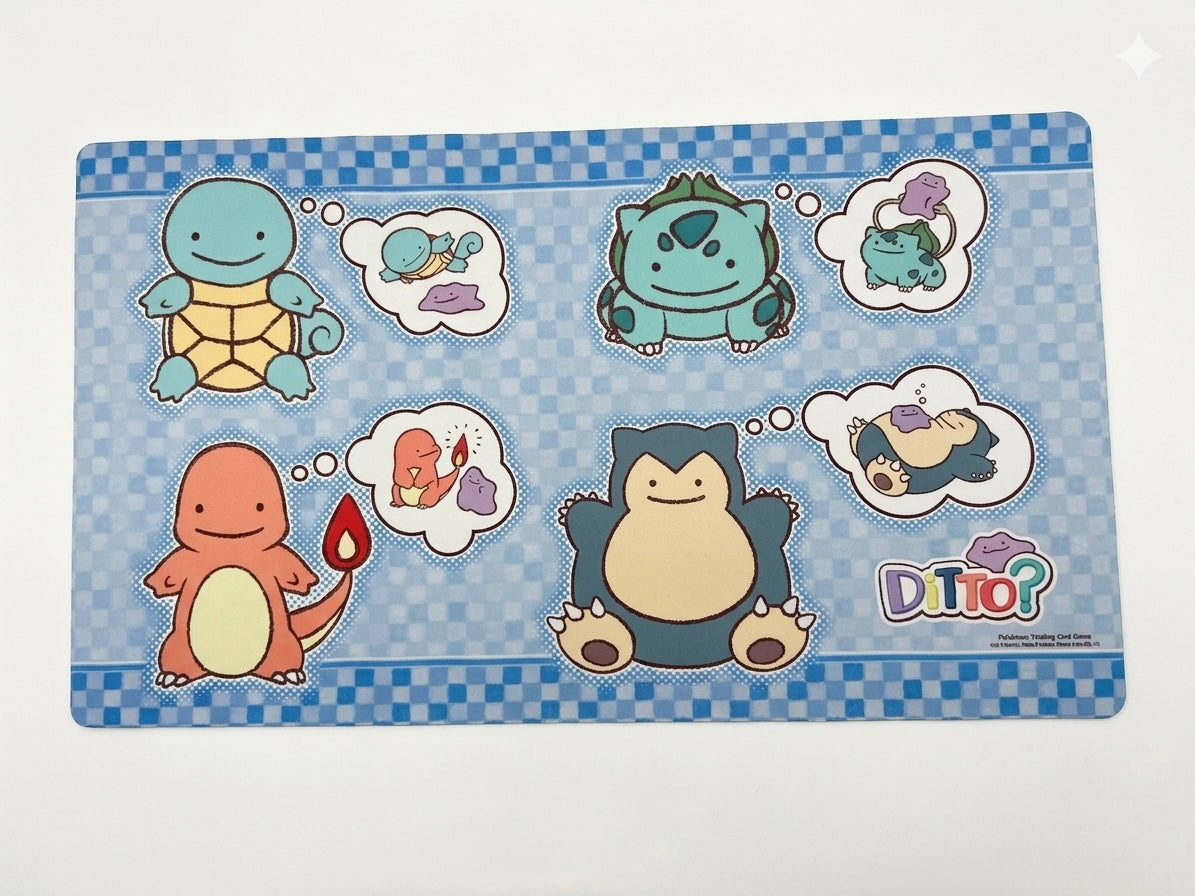 Playmat de pokemon Ditto Charizard Ditto Snorlax
