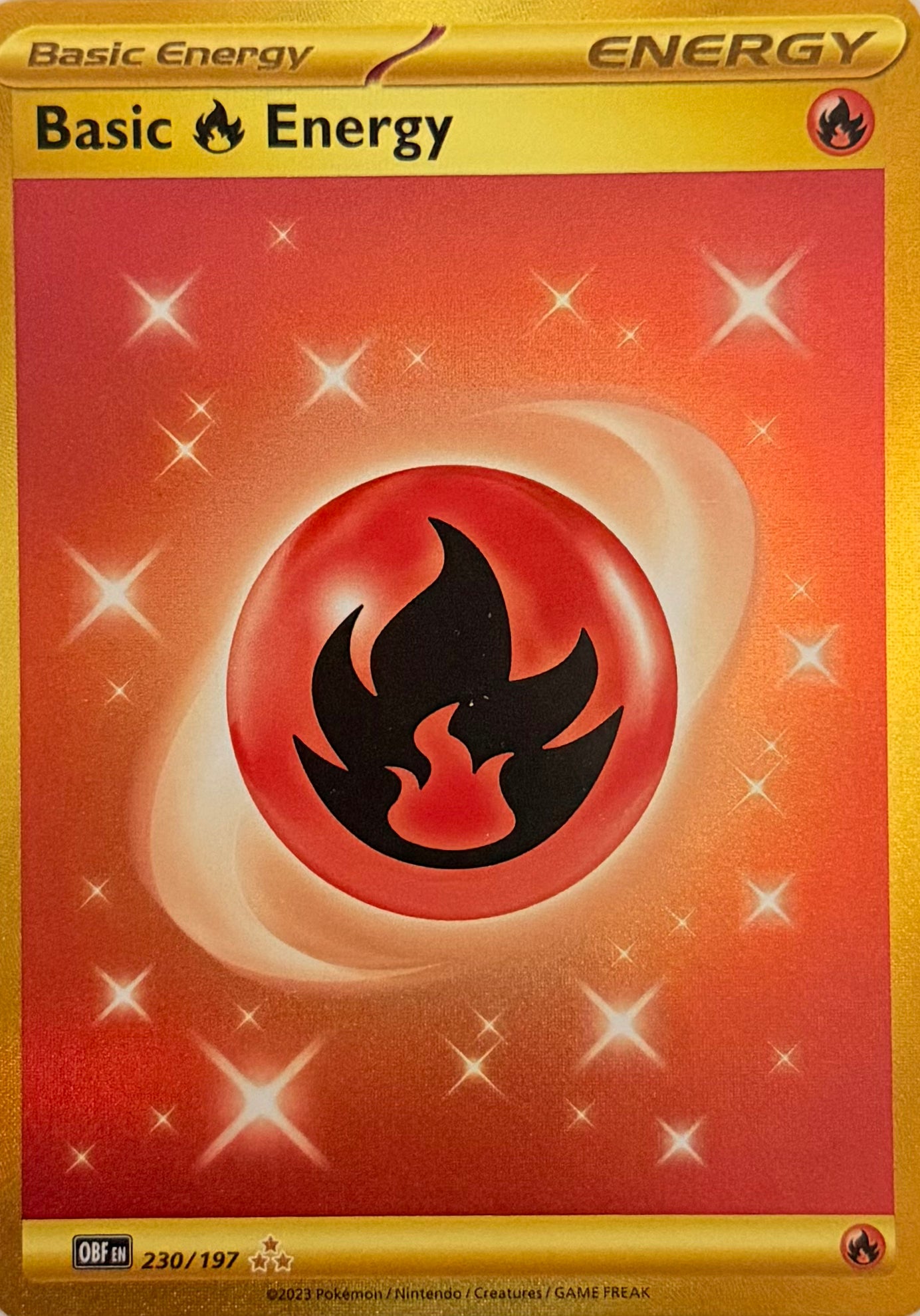 Pokemon Tcg Basic Fire Energy 230/197