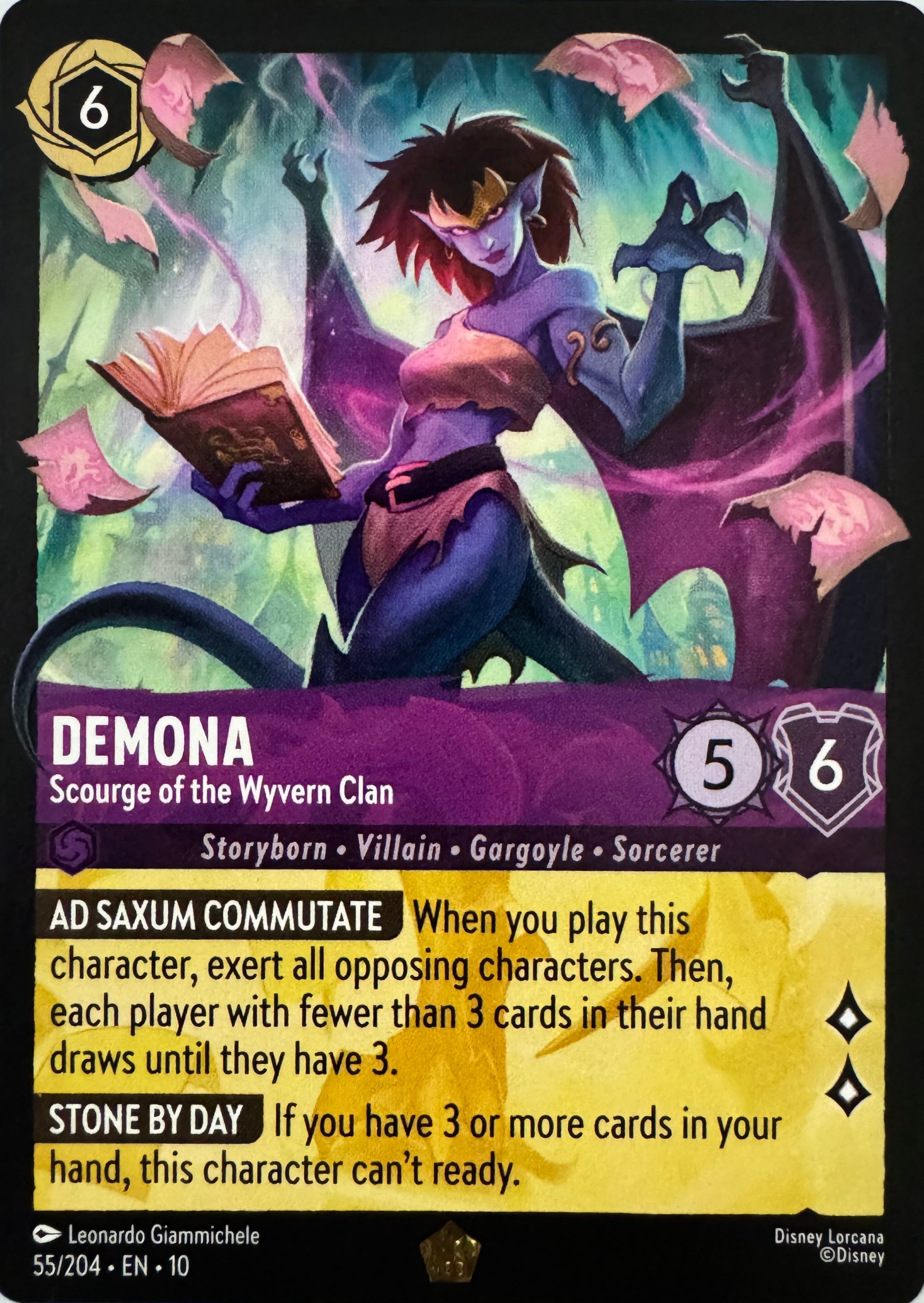 Disney Lorcana Demona 55/204 Borless