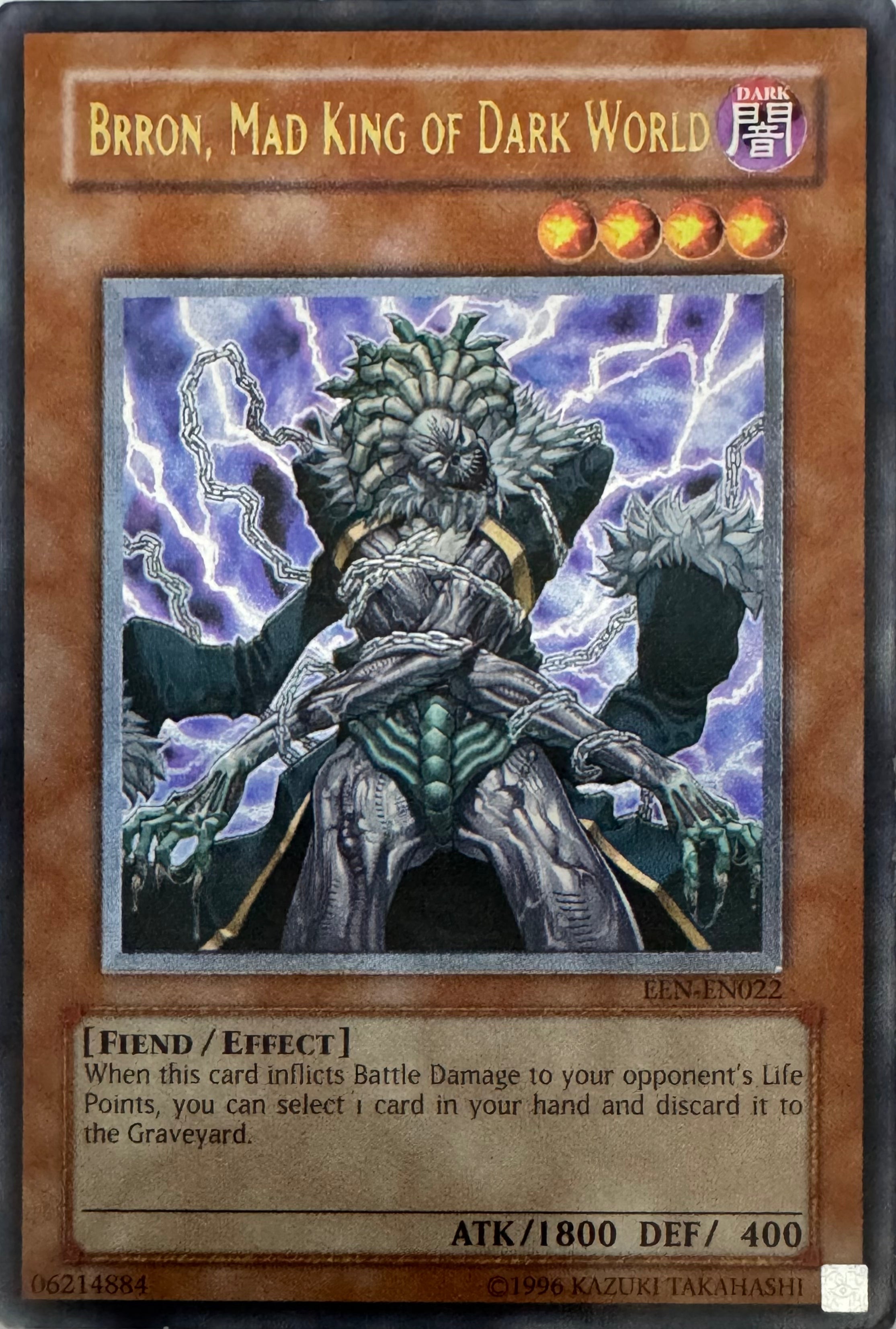 Yugioh! Brron, Mad King Of Dark World Een-en022 Ultimate