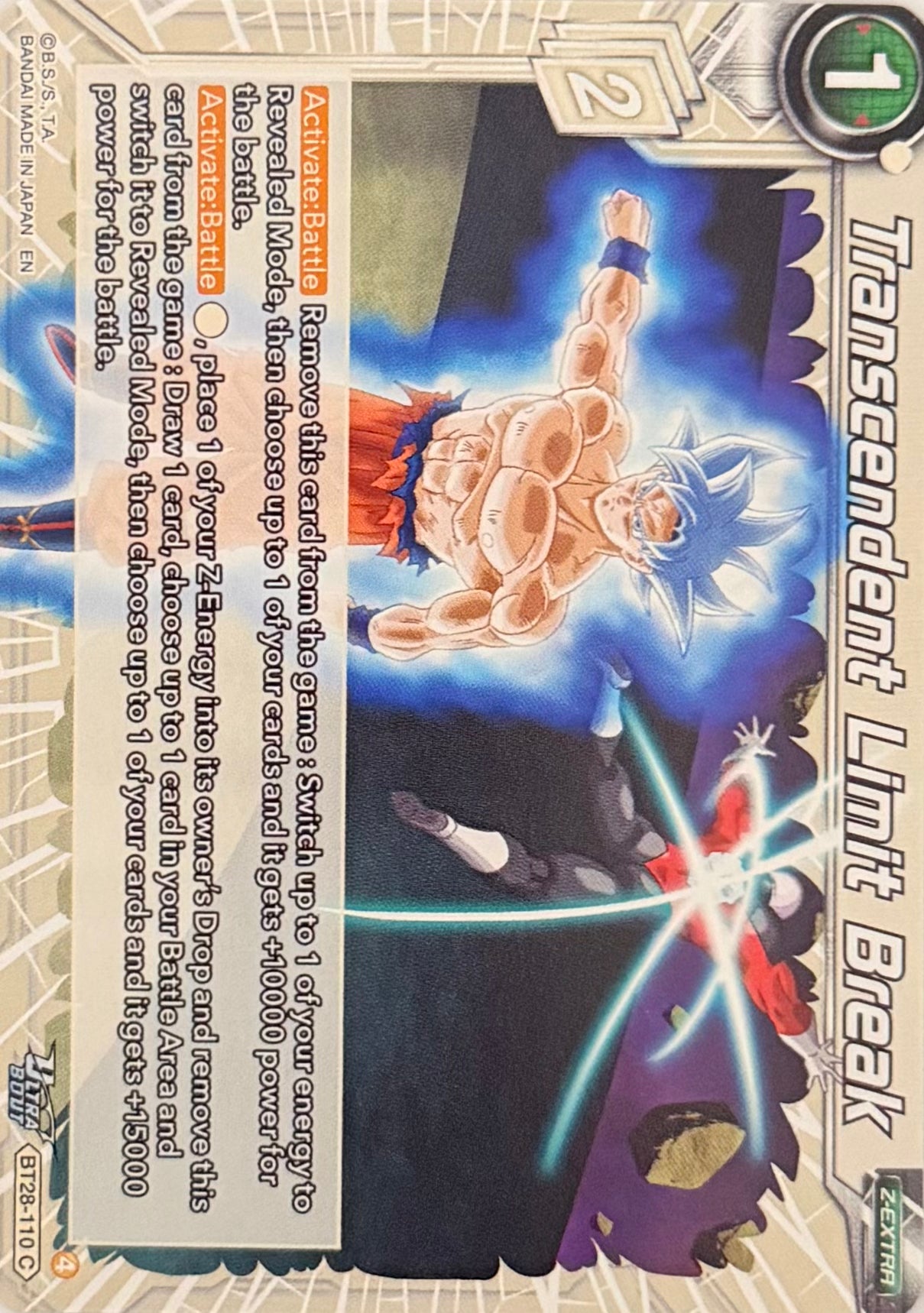 Dragon Ball Tcg Transcendent Limit Break BT28-110