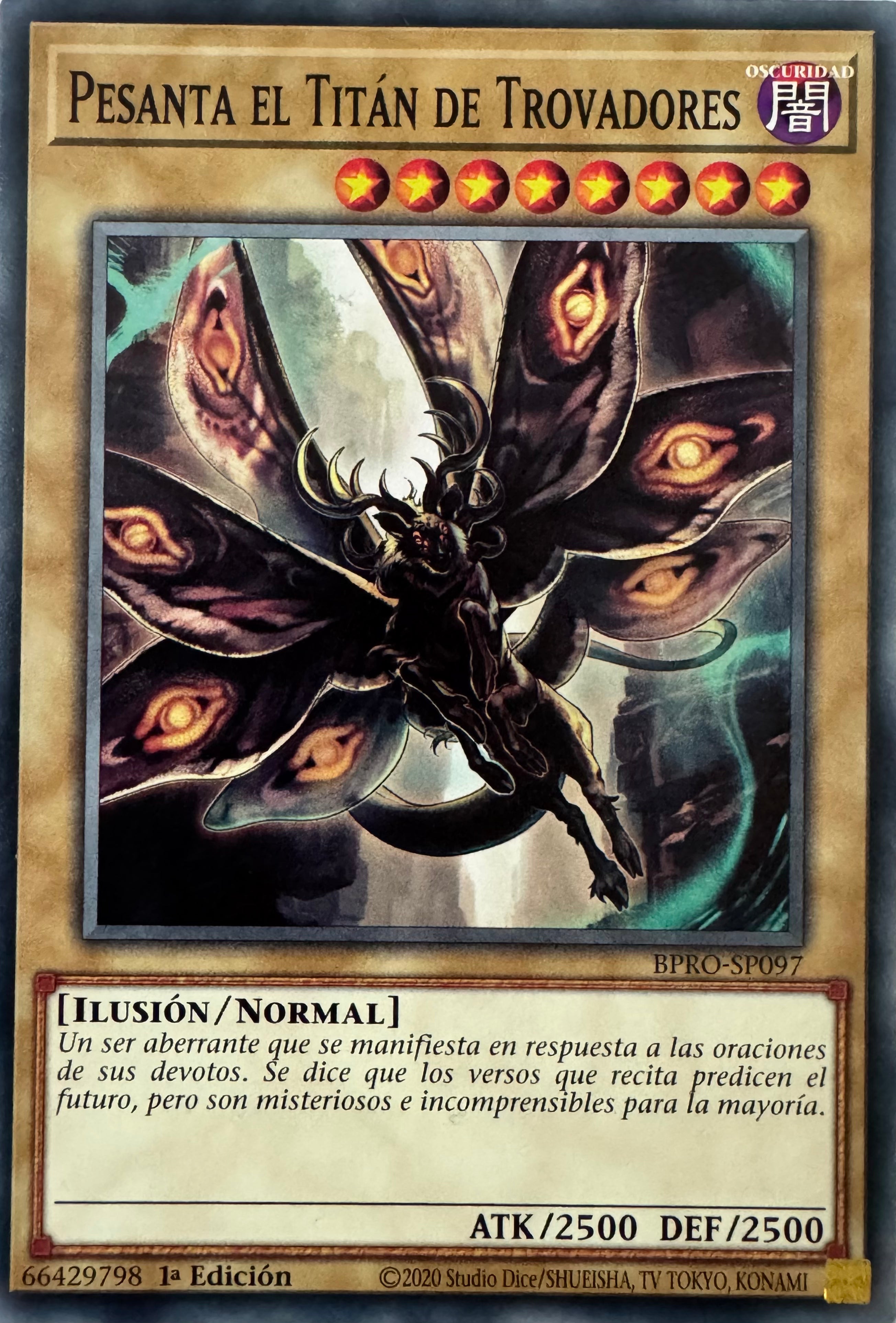Yugioh! Pesanta El Titan De Trovadores Bpro-sp097 1a Edición