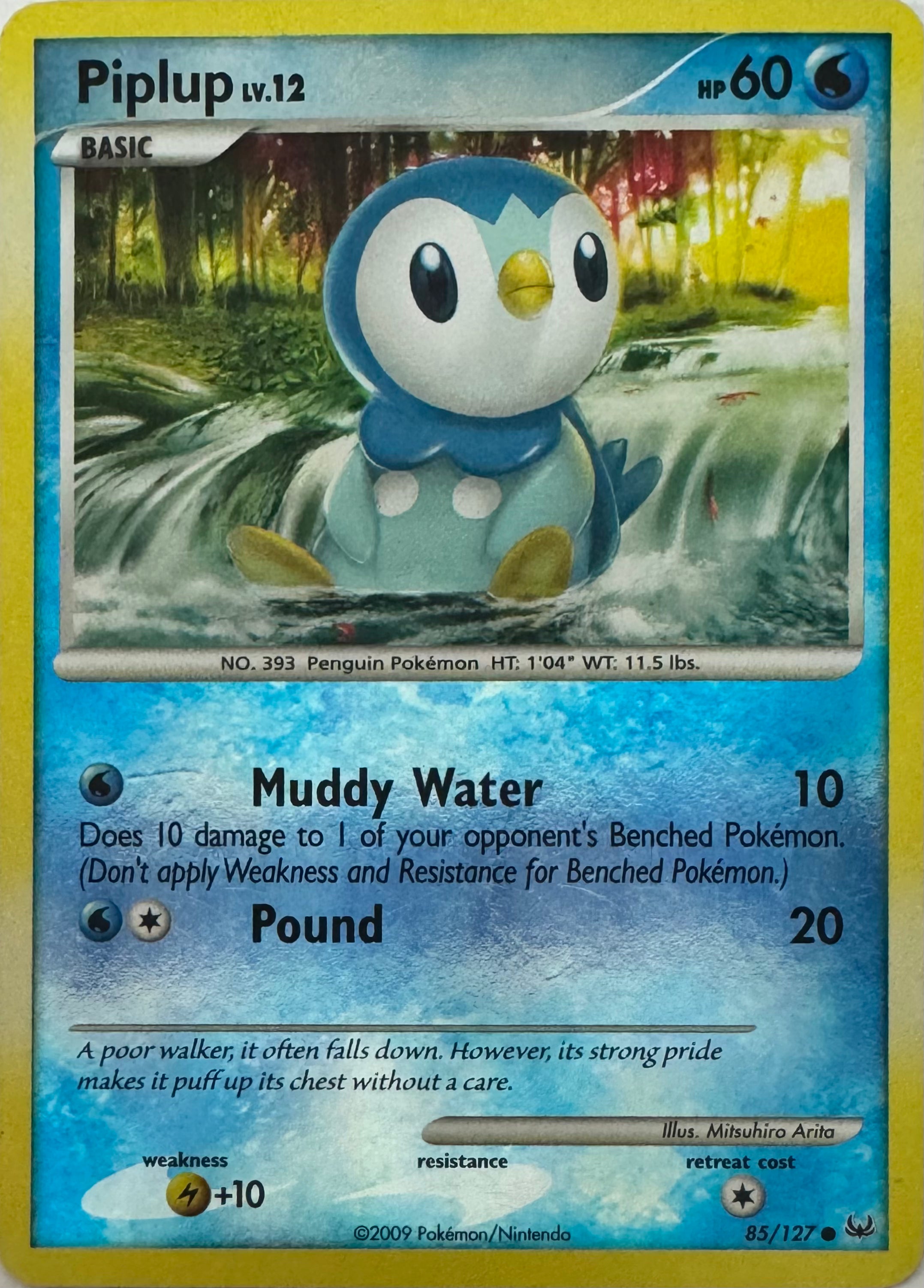 Pokemon Tcg Piplup Lv.12 85/127 Reverse