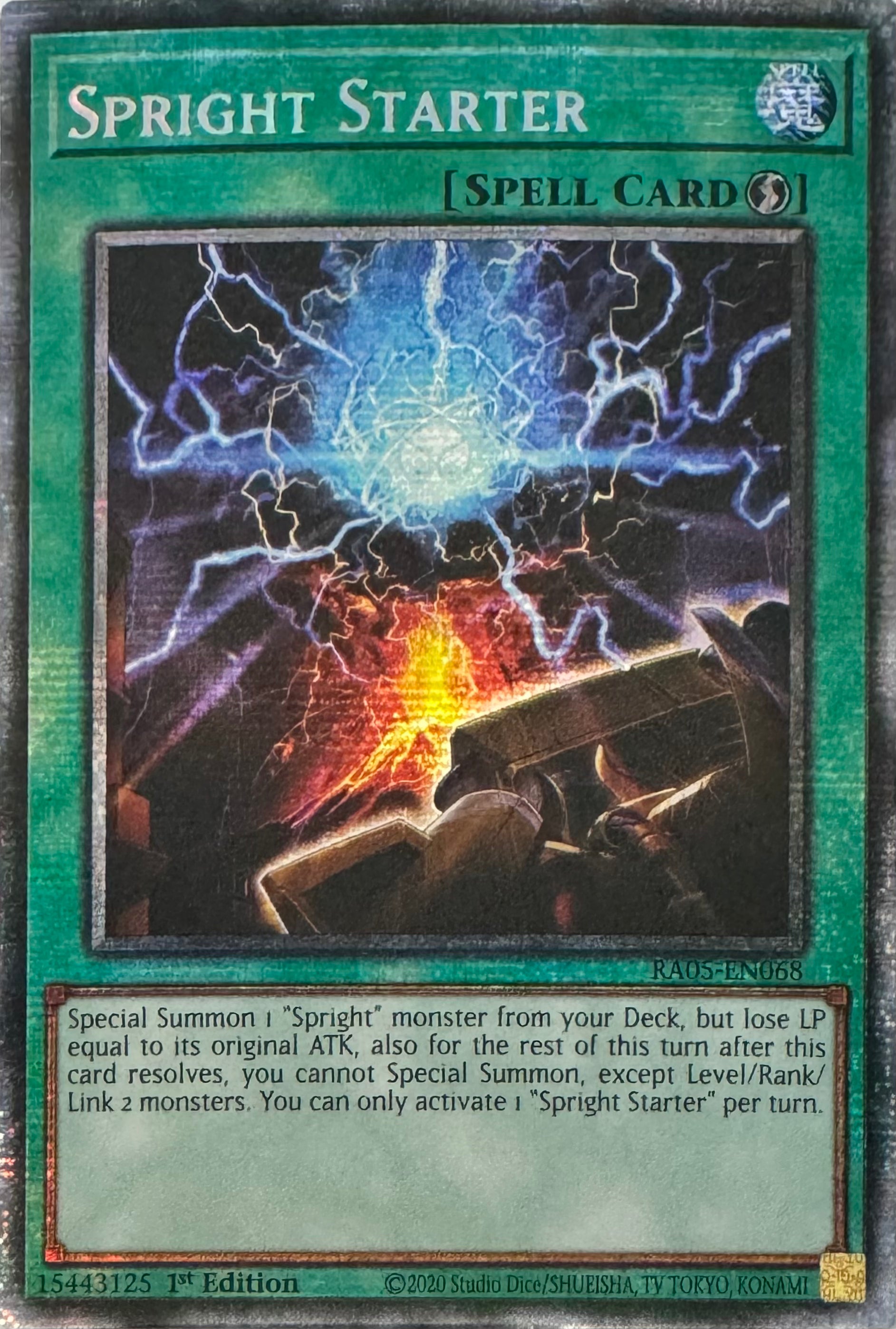 Yugioh! Spright Starter Ra05-en068 1st Edition Starlight