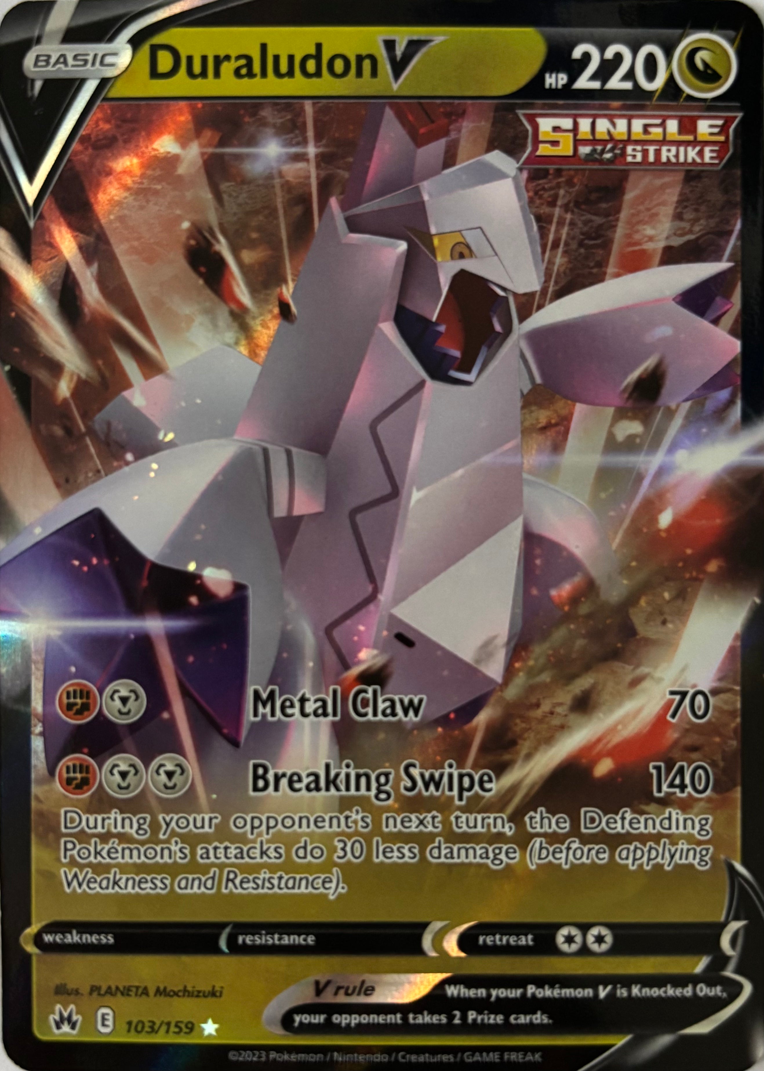 Pokemon Tcg Duraludon V 103/159