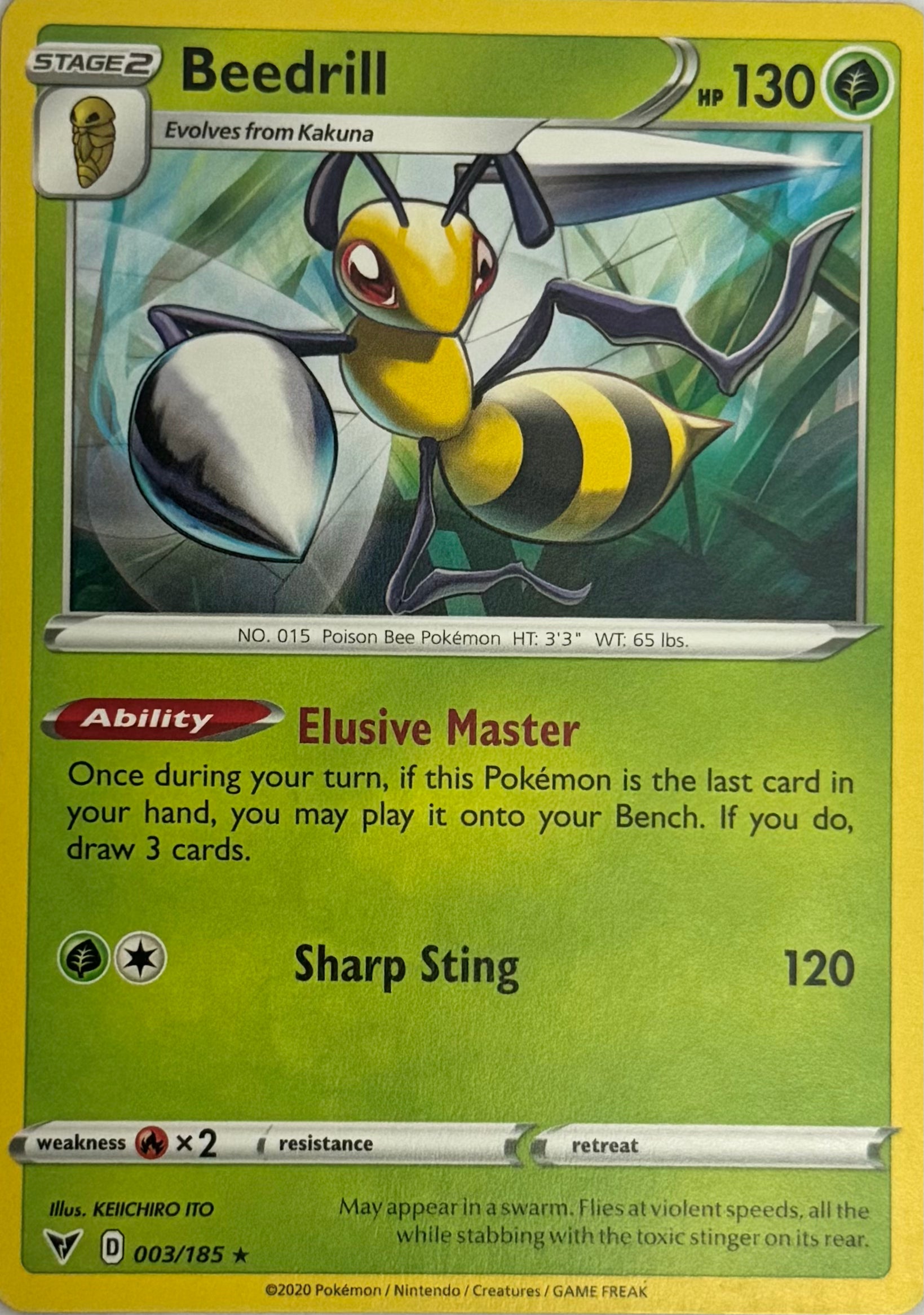 Pokemon Tcg Beedrill 003/185