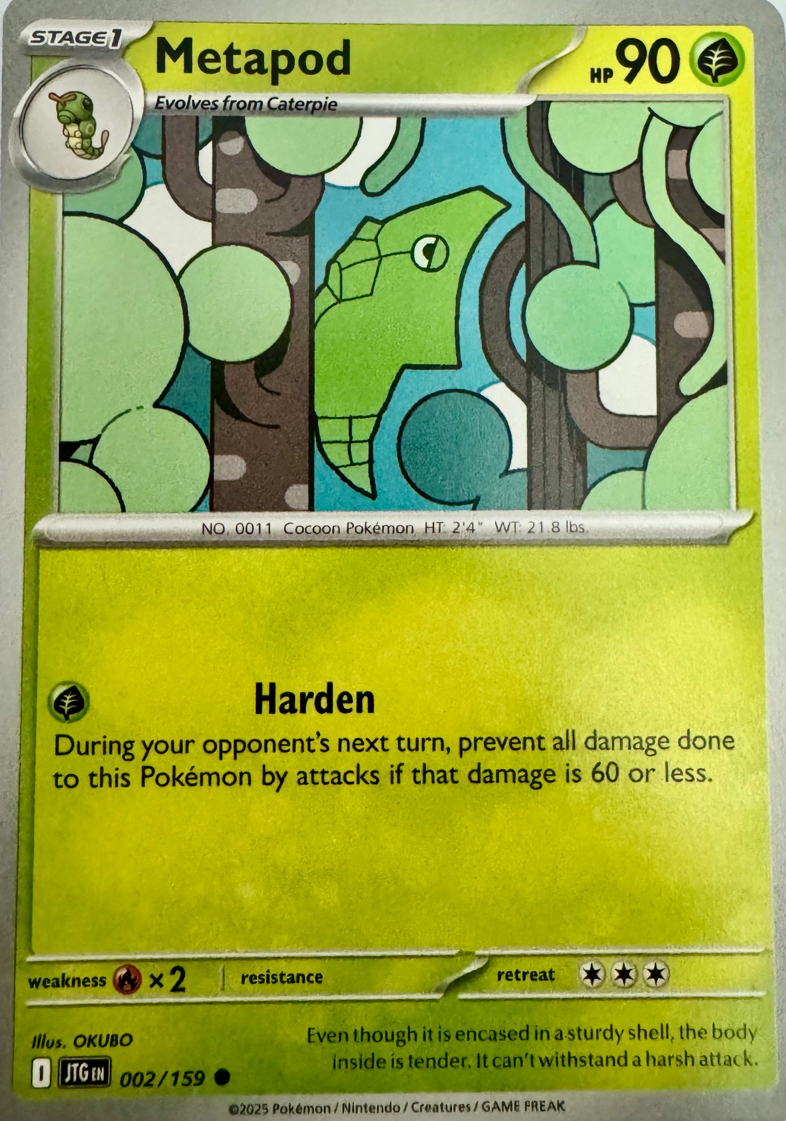 Pokémon Tcg Metapod 002/159