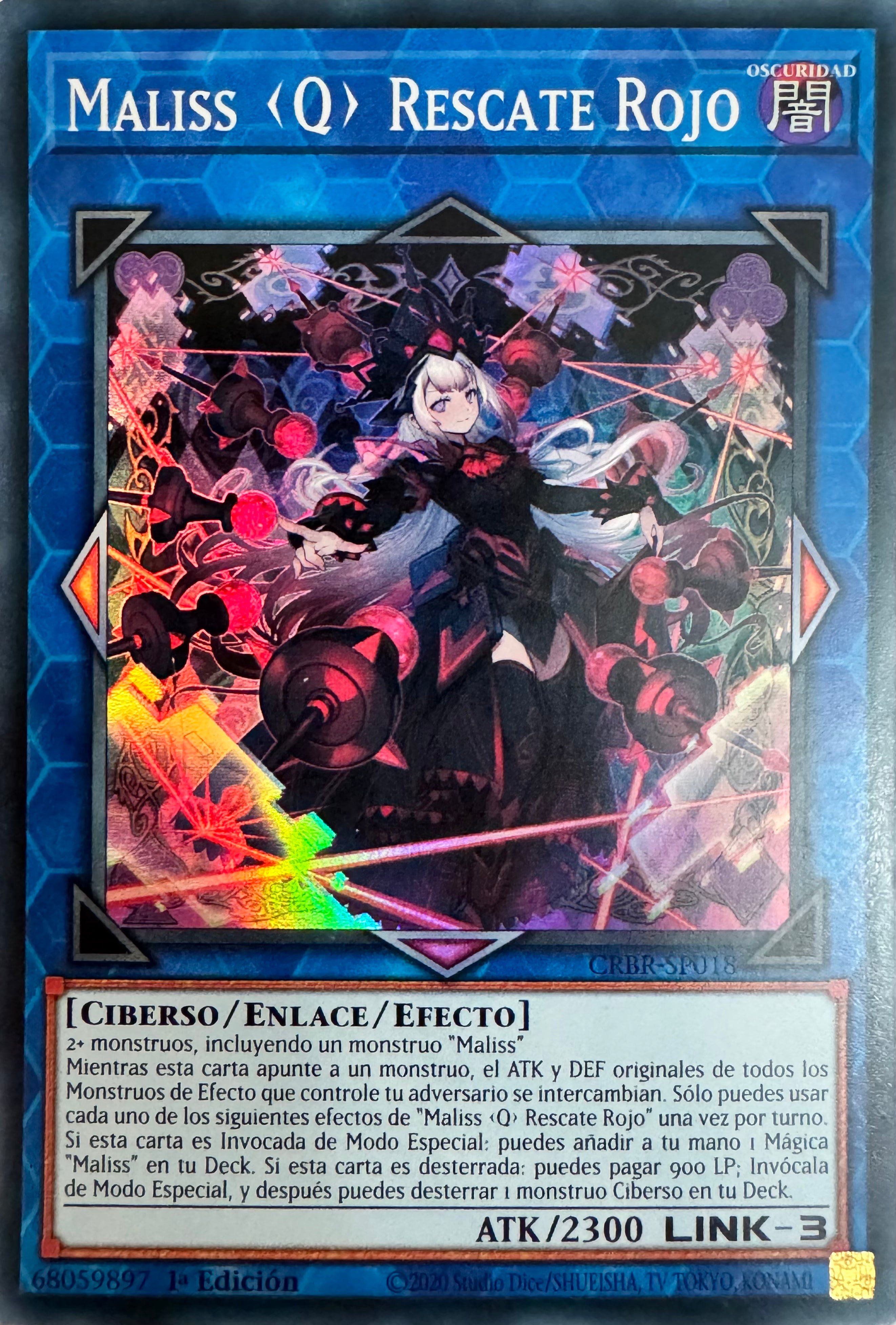 Yugioh! Maliss <Q> Rescate Rojo Crbr-sp018 1a Edición Super Rare