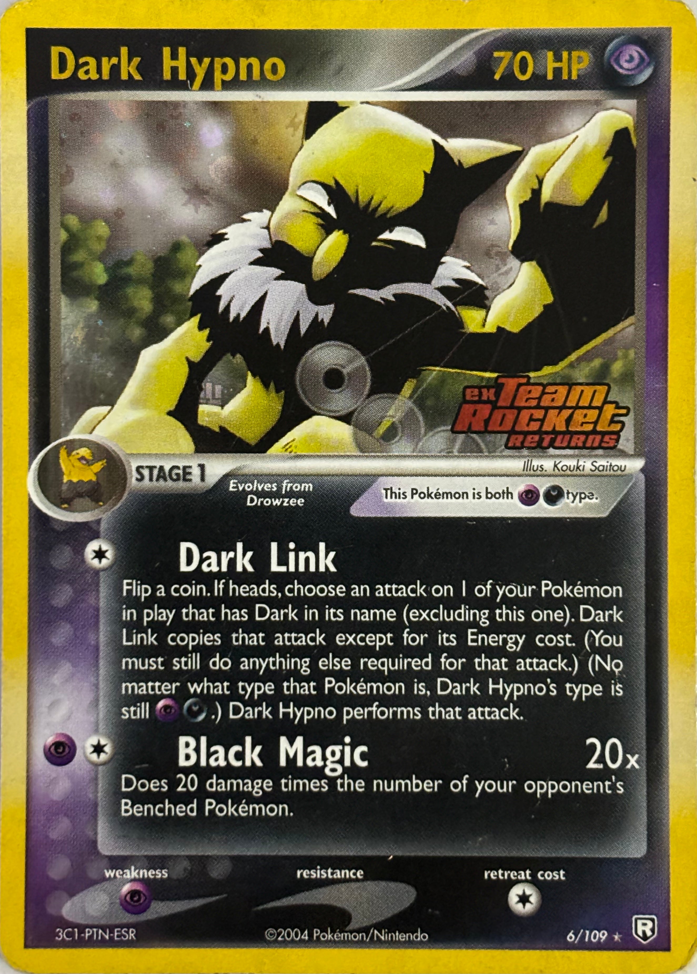 Pokemon Tcg Dark Hypno 6/109 Holo ex Team Rocket Returns