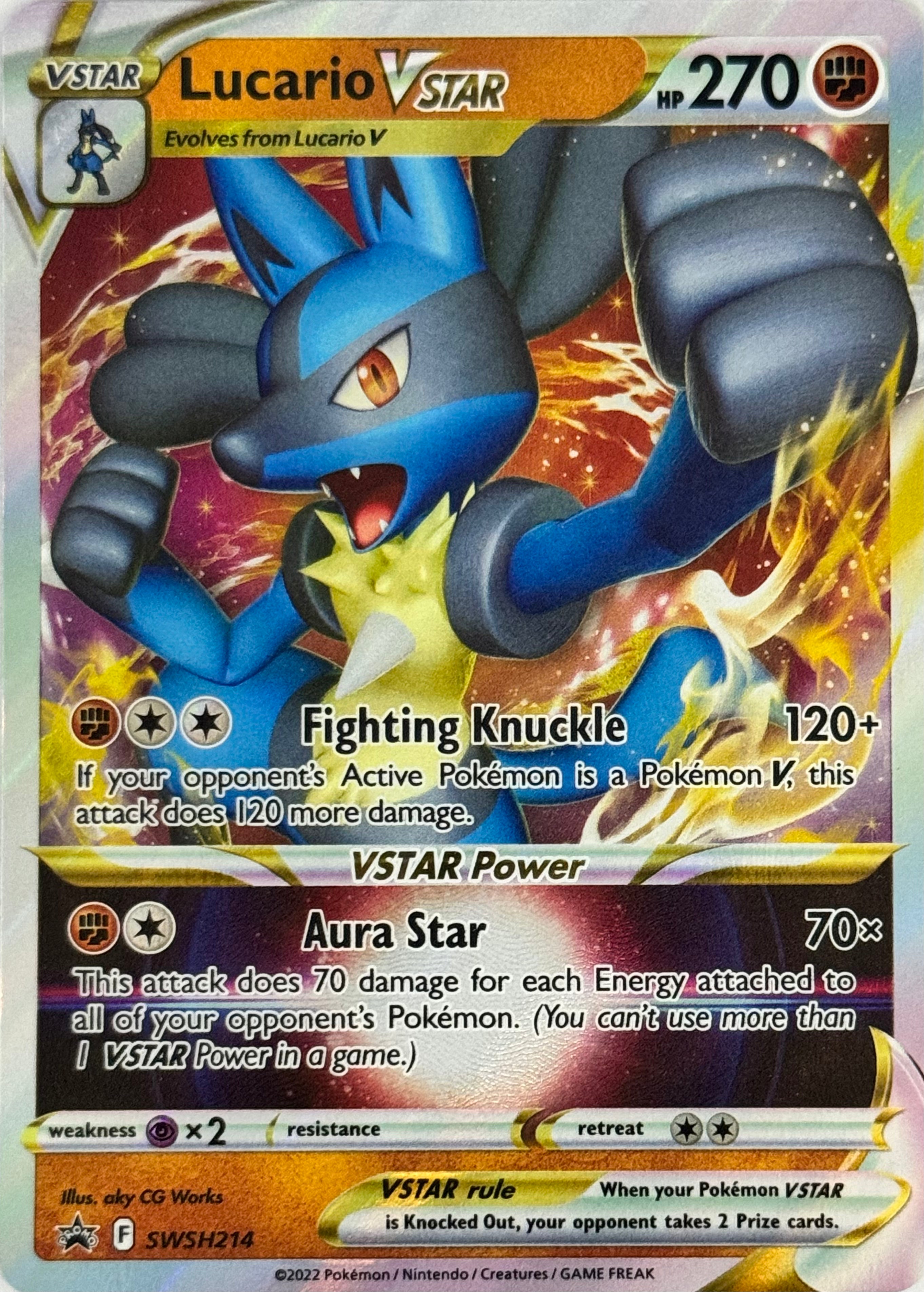 Pokemon Tcg Lucario Vstar SWSH214