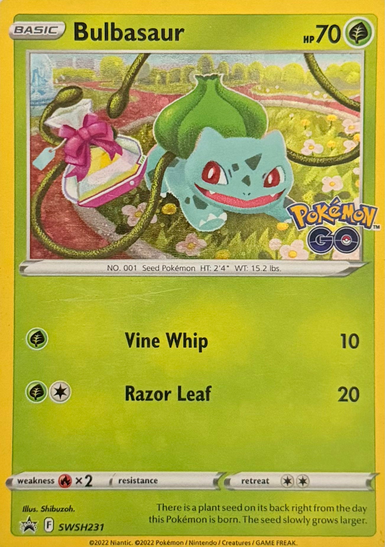 Pokemon Tcg Bulbasaur SWSH231 Promo