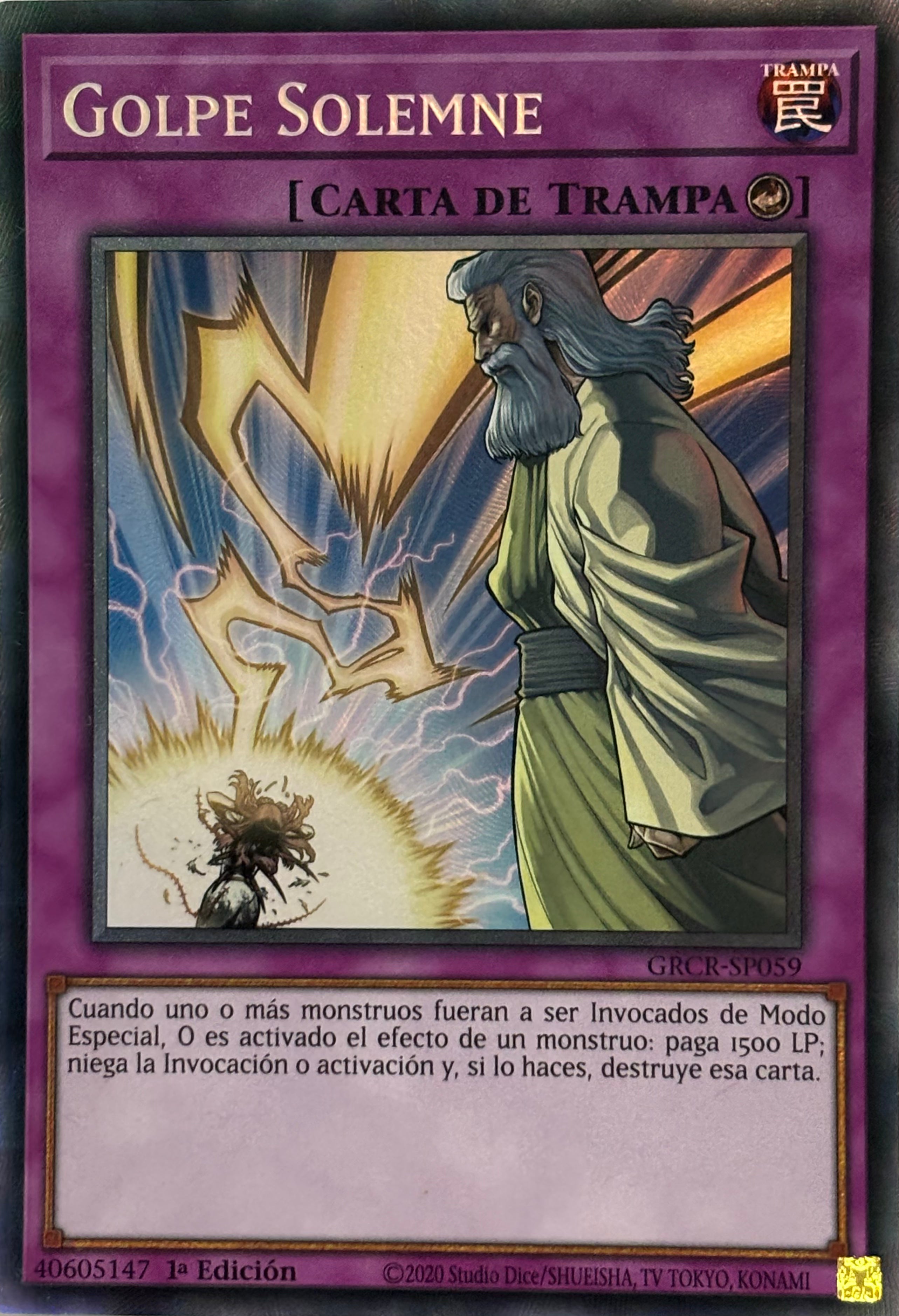 Yugioh! Tcg Golpe Solemne GRCR-SP059 Collector 1ra Edición
