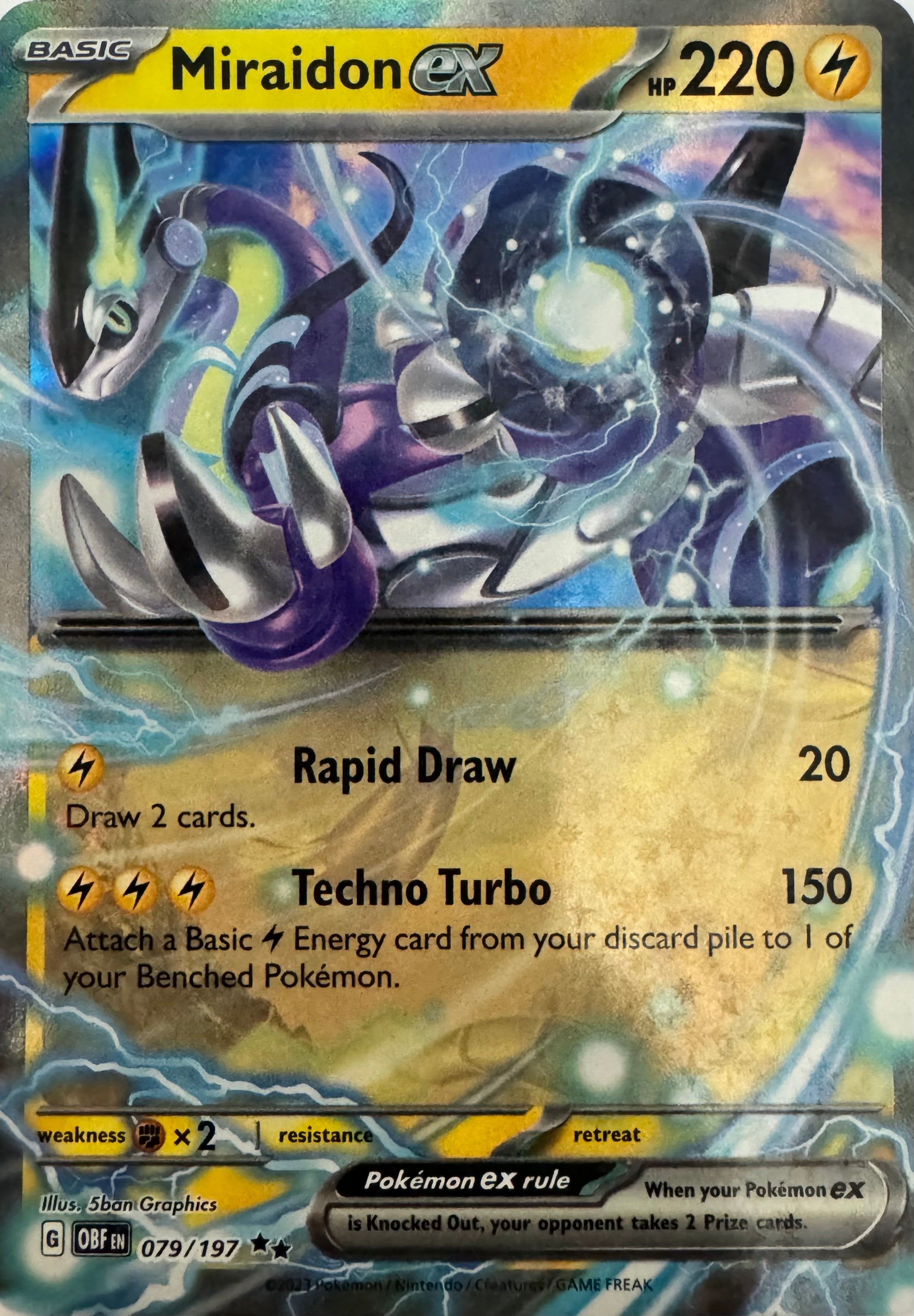 Pokémon Tcg Miraidon Ex 079/197