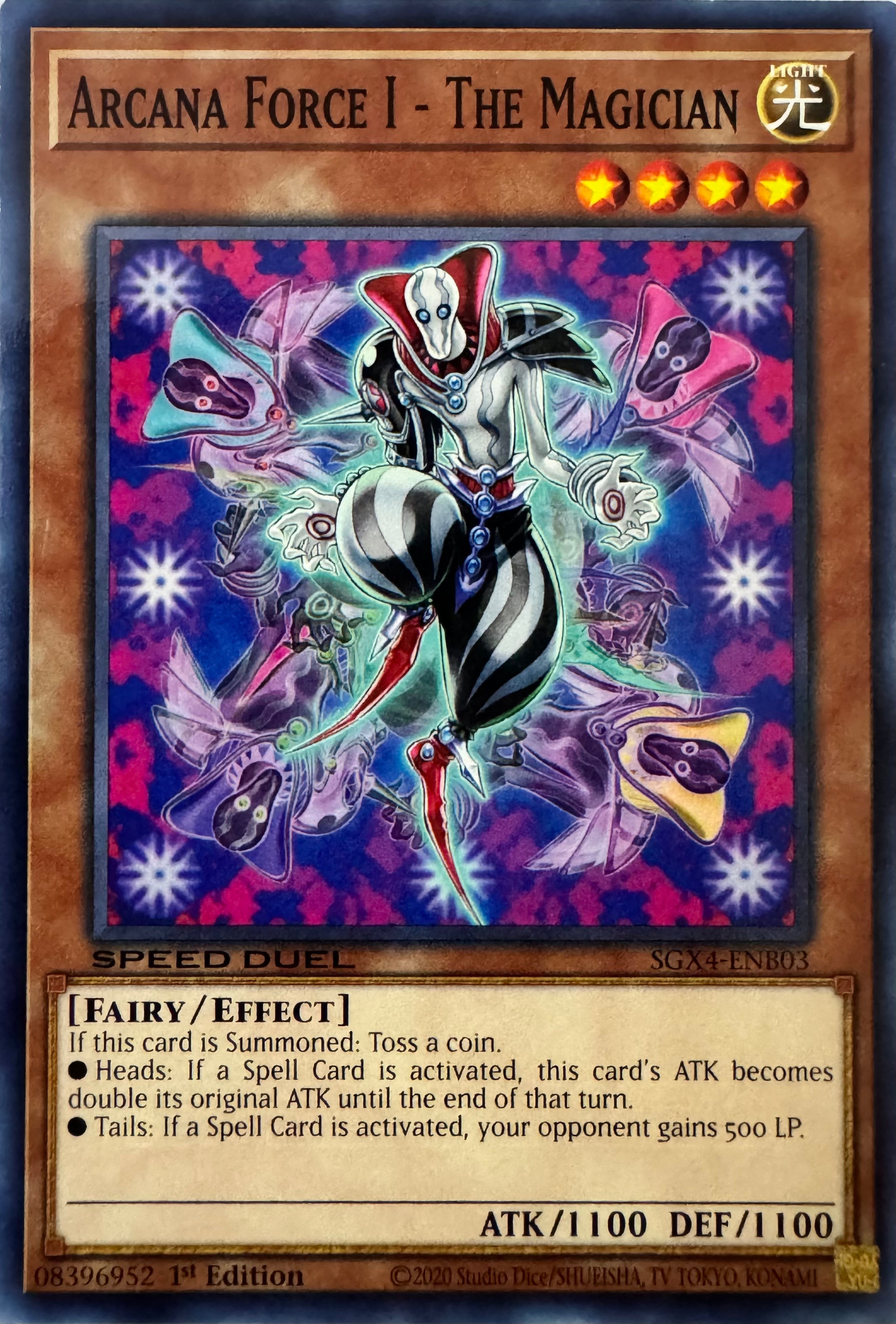 Yugioh! Arcana Force I - The Magician Sgx4-enb03 Speed Duel 1st Edition
