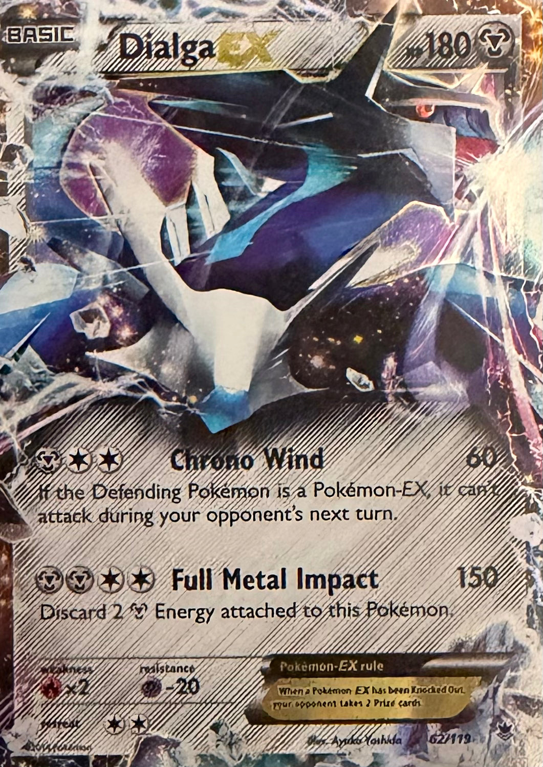 Pokemon Tcg Dialga Ex 62/119