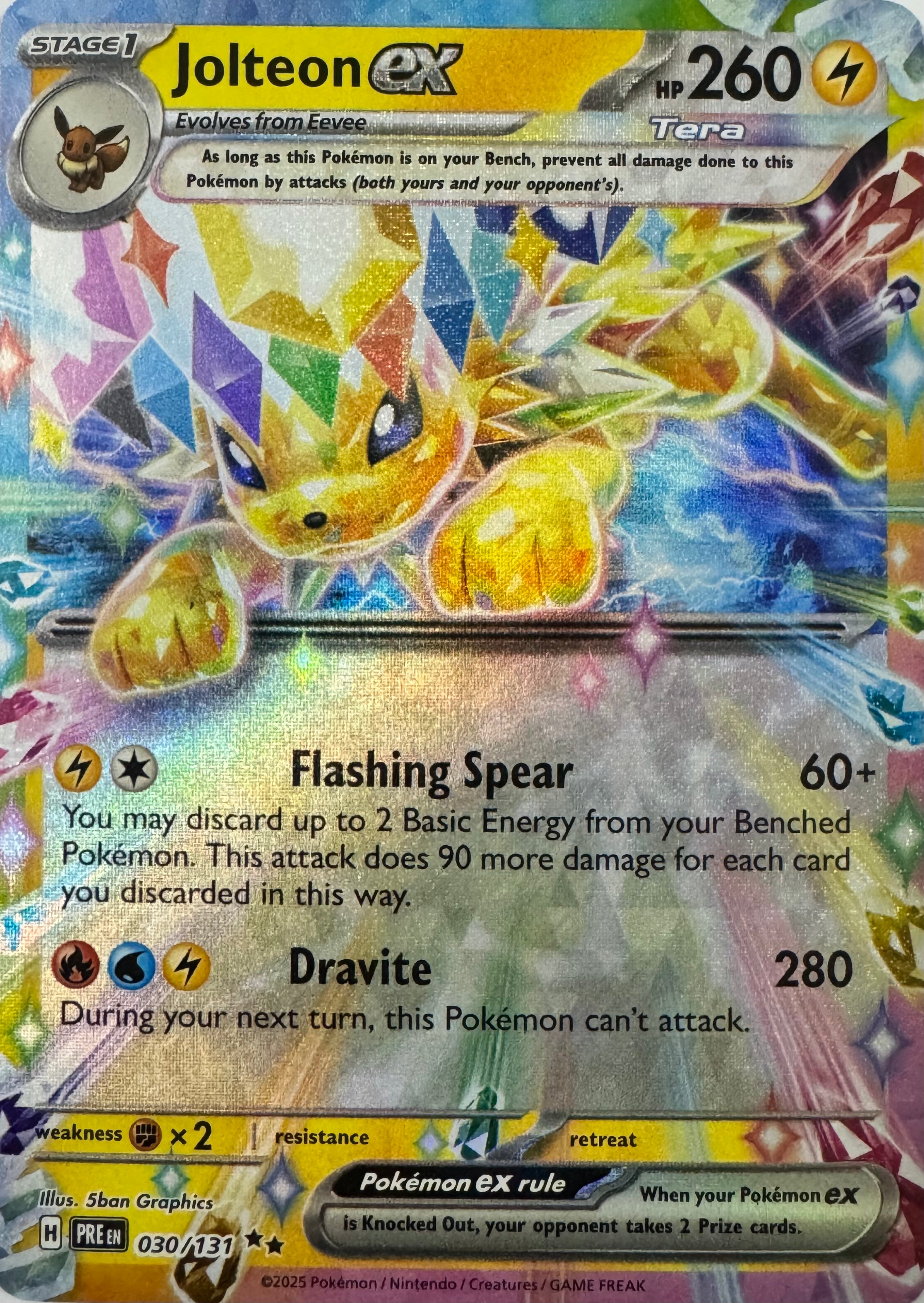 Pokemon Tcg Jolteon Ex 030/131