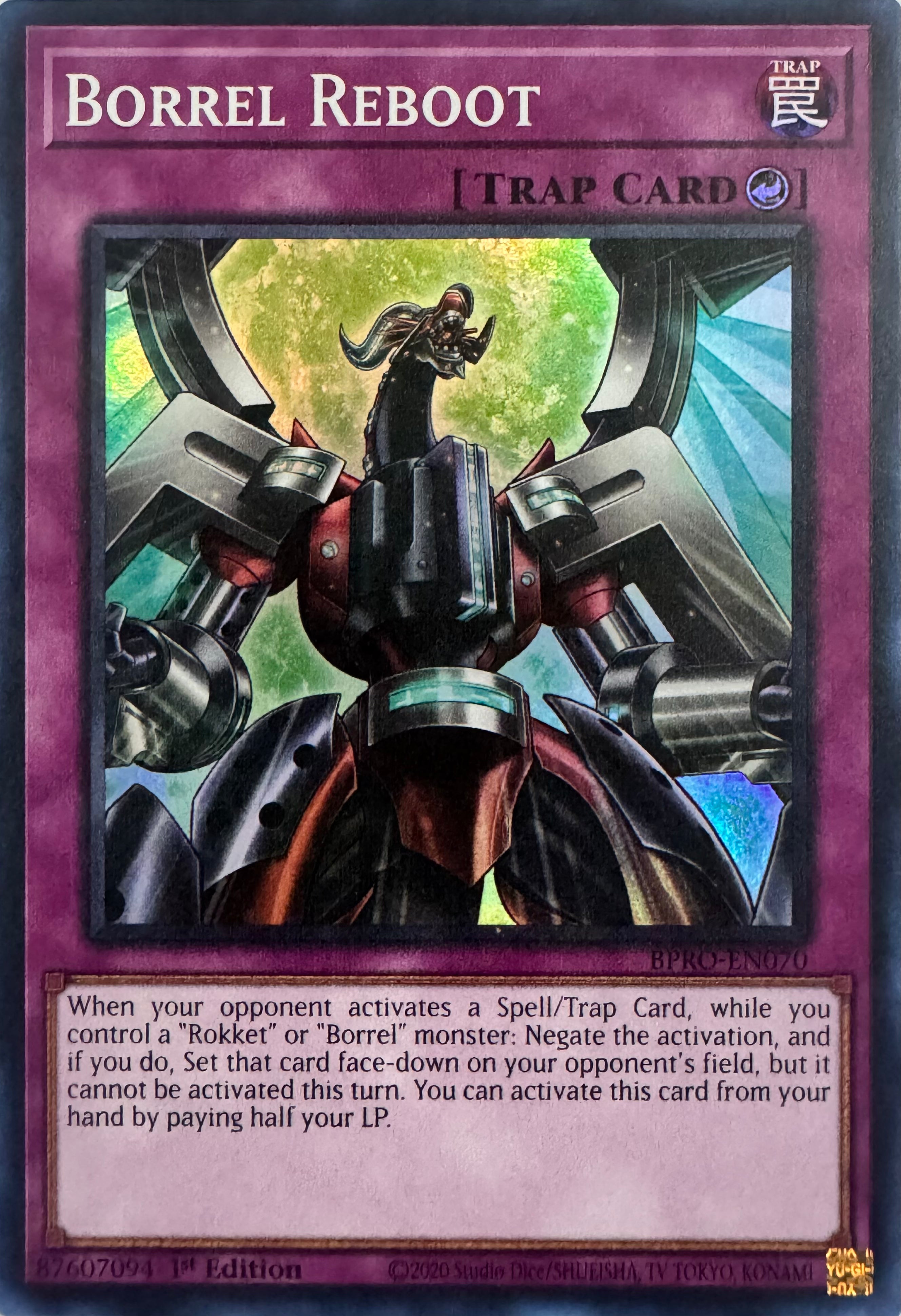 Yugioh! Borrel Reboot Bpro-en070 1st Edition Super