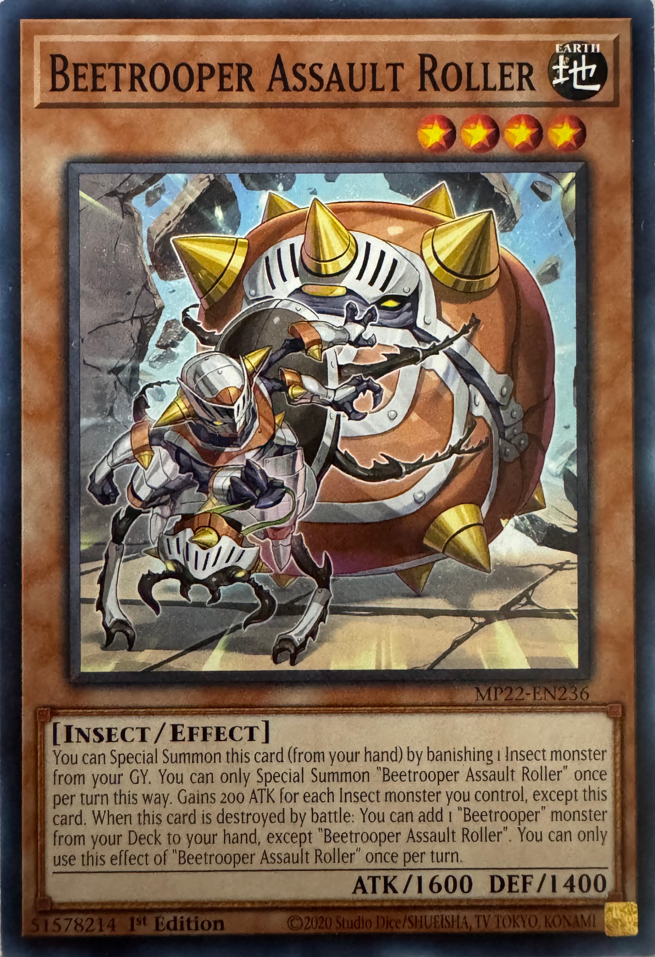 Yugioh! Beetrooper Assault Roller Mp22-en236 1st Edition