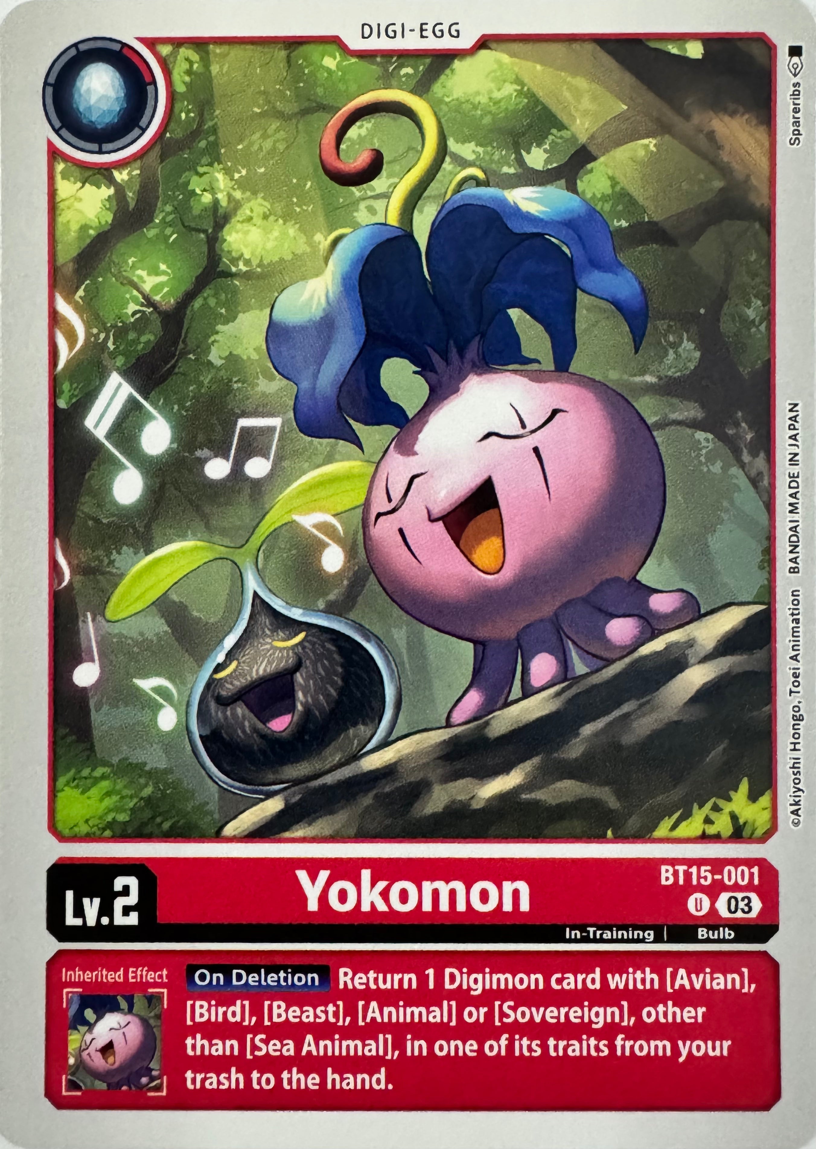 Digimon Tcg Yokomon Bt15-001
