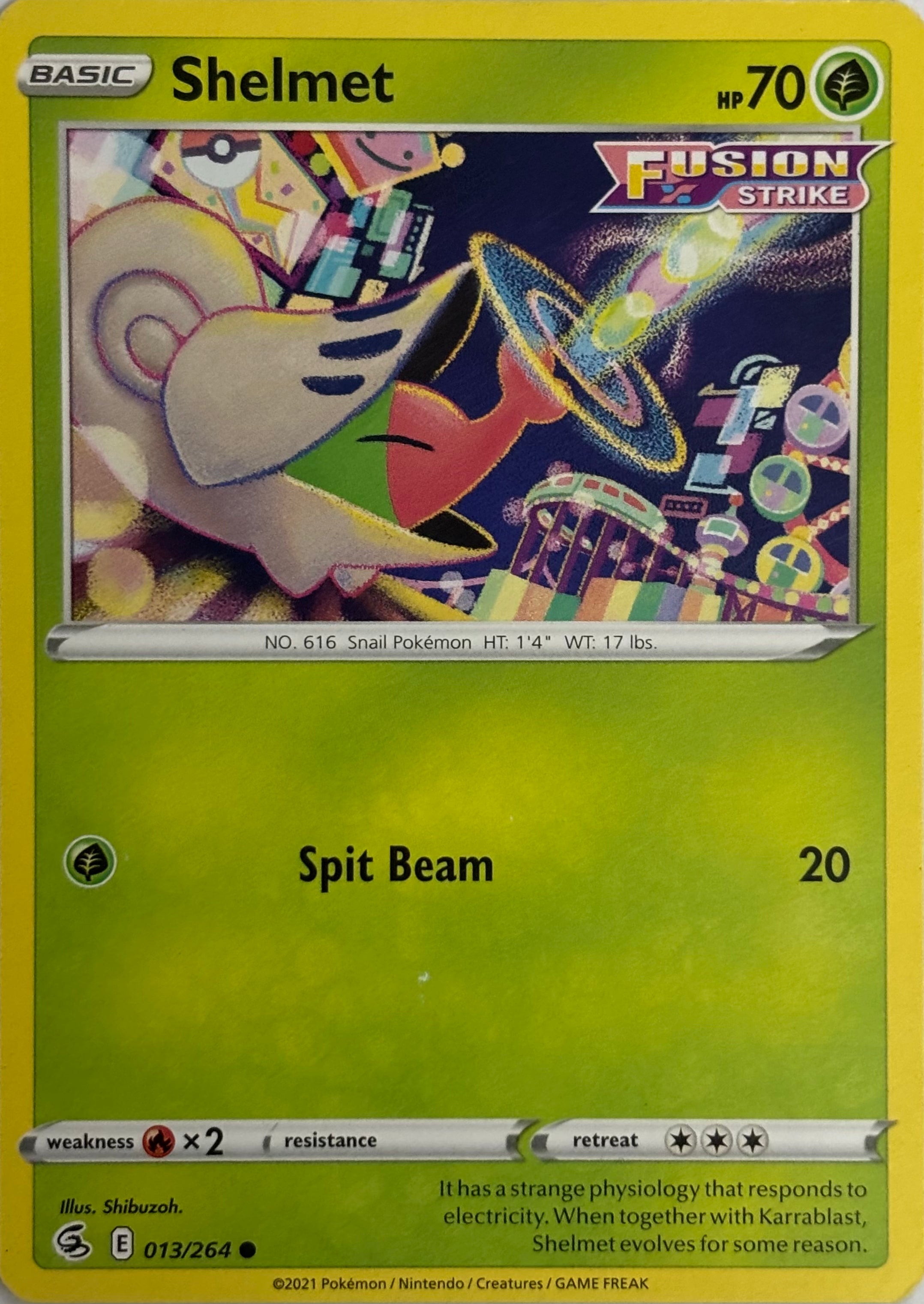 Pokemon Tcg Shelmet 013/264