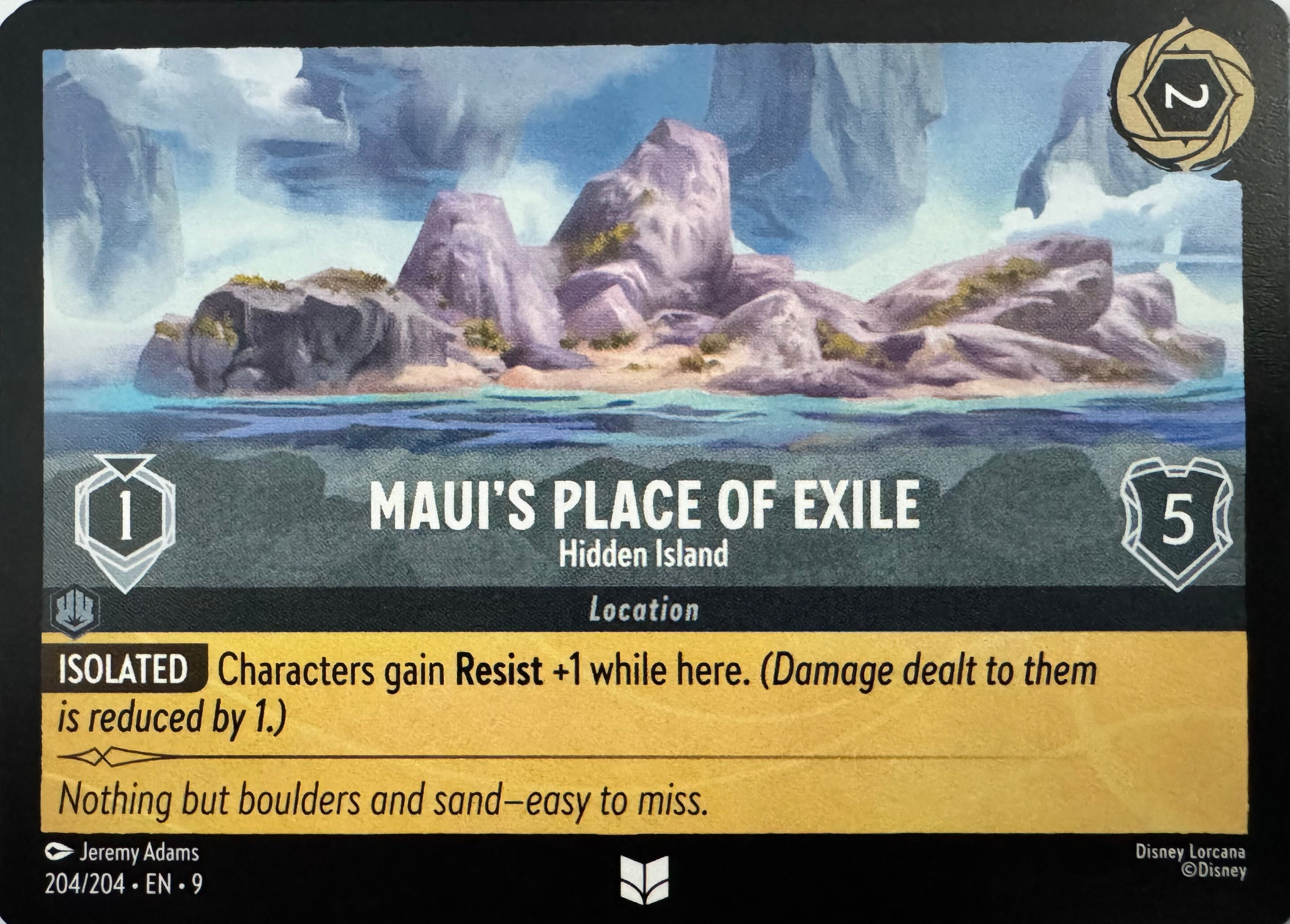 Disney Lorcana Maui’s Place Of Exile 204/204