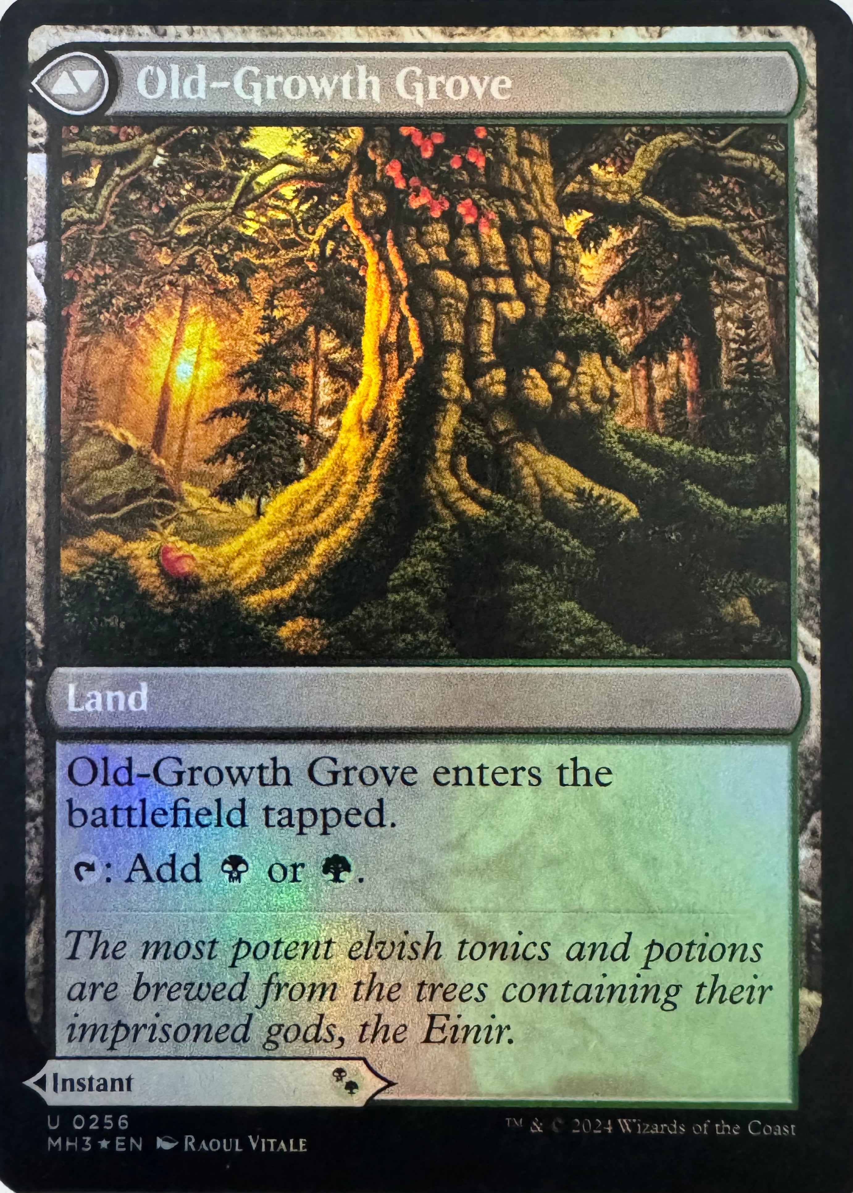Magic Revitalizing Repast // Old-Growth Grove 0256 Foil