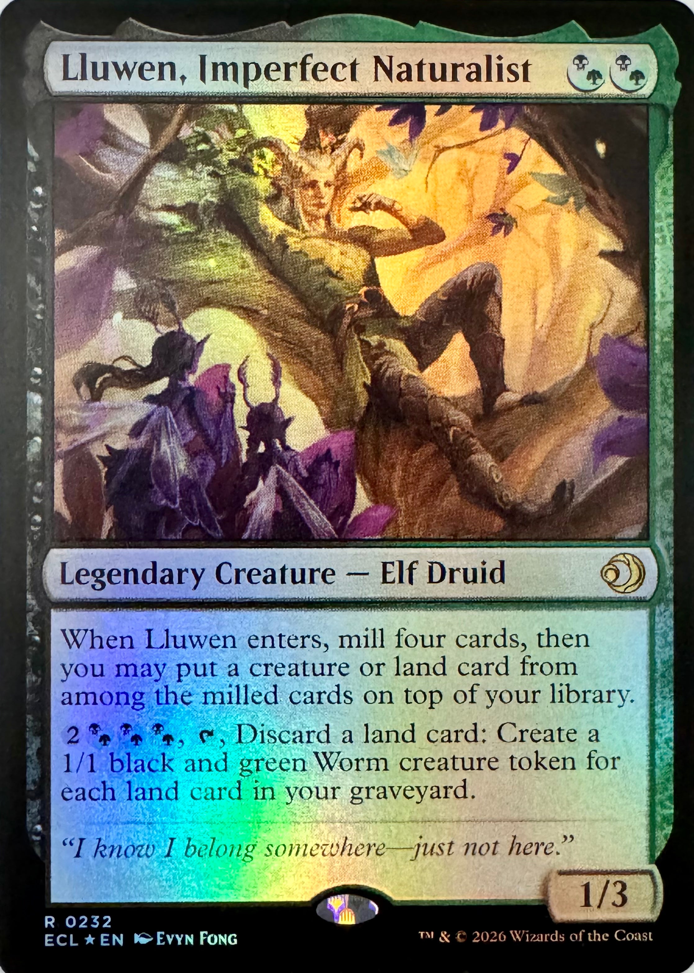 Magic Lluwen, Imperfect Naturalist 0232 Foil