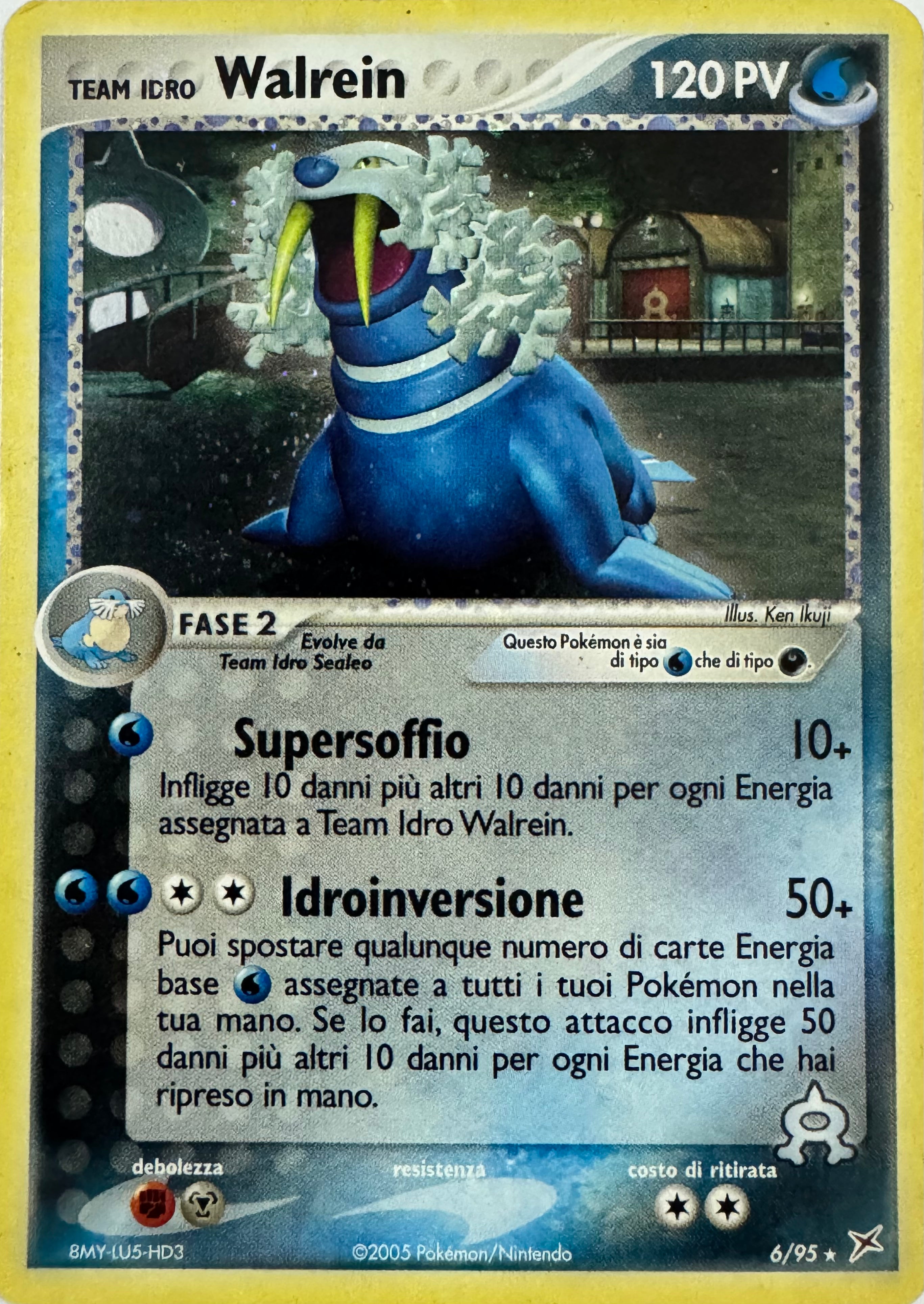 Pokemon Tcg Team Idro Walrein 6/95 Holo