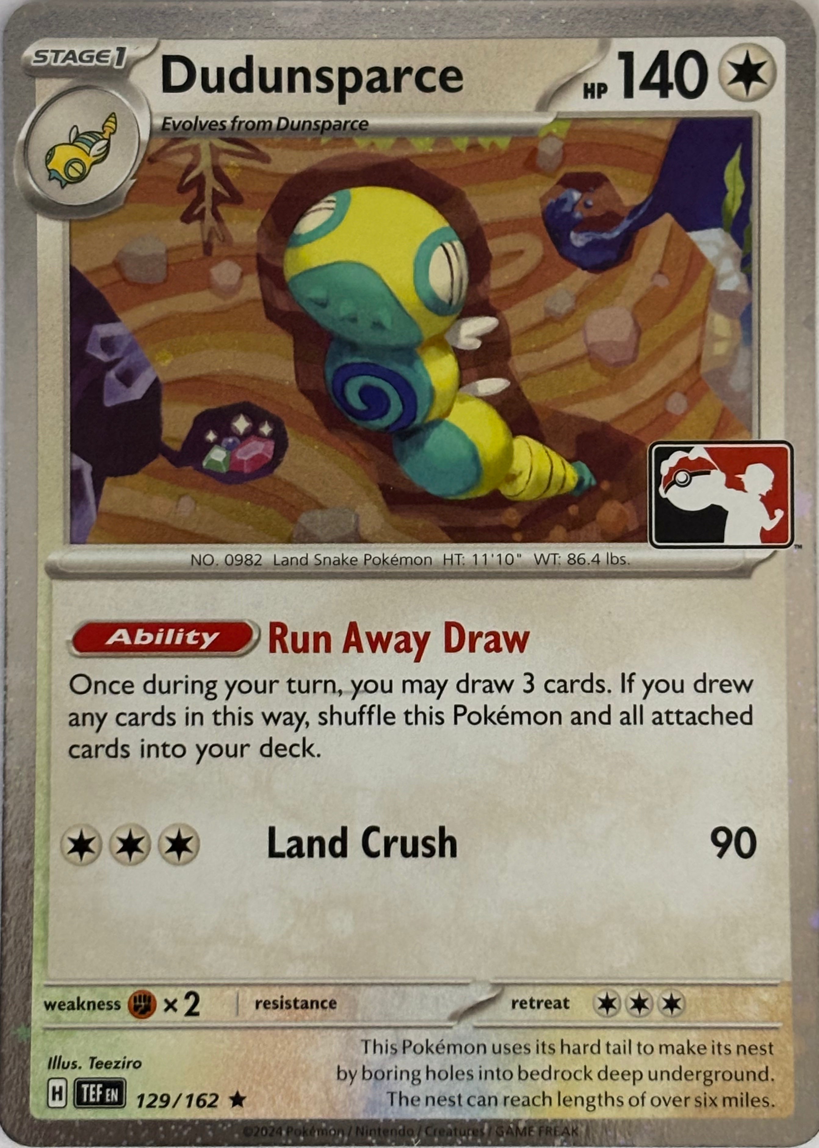 Pokemon Tcg Dudunsparce 129/162 Liga
