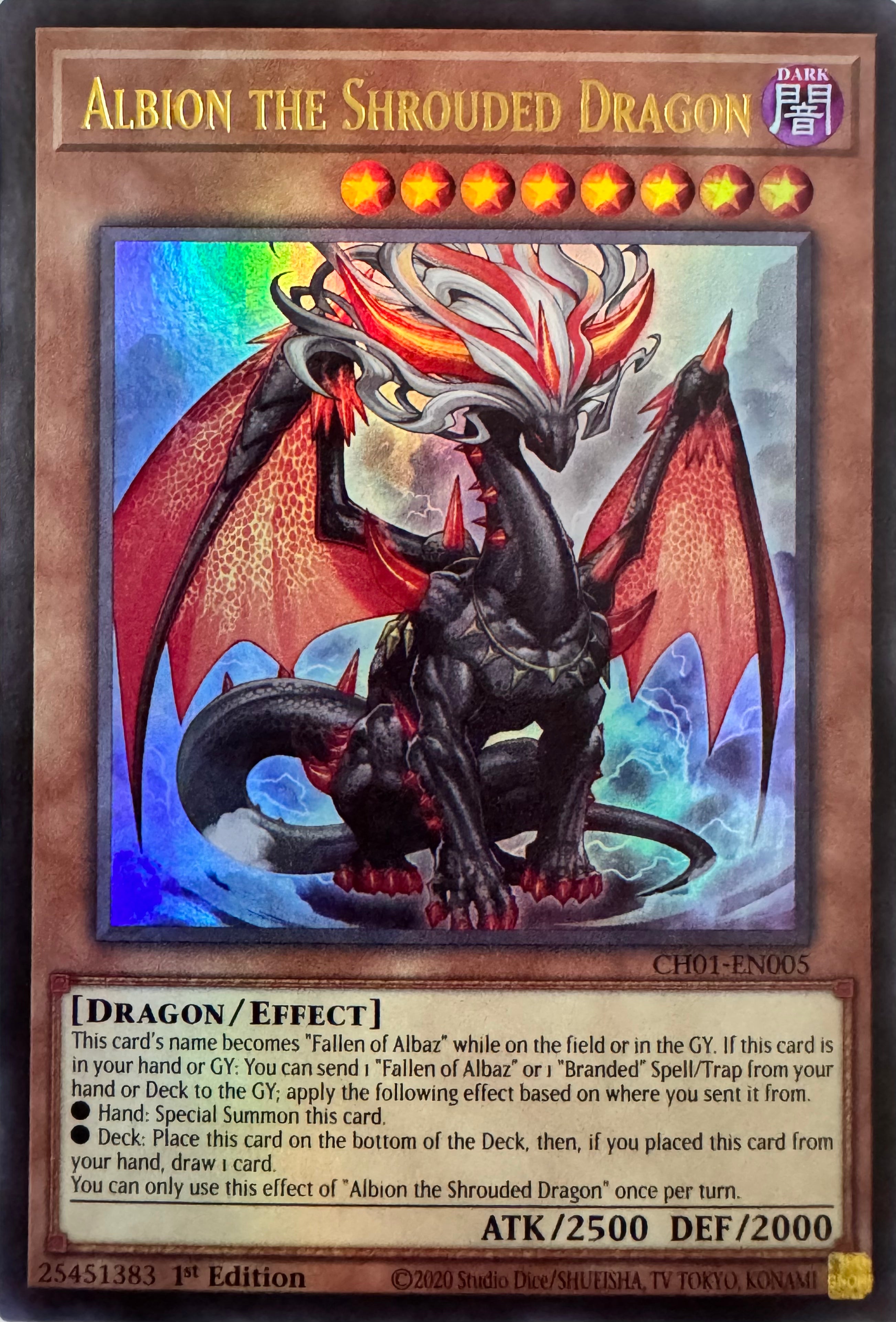 Yugioh! Albion The Shrouded Dragon Ch01-en005 1st Edition Ultra