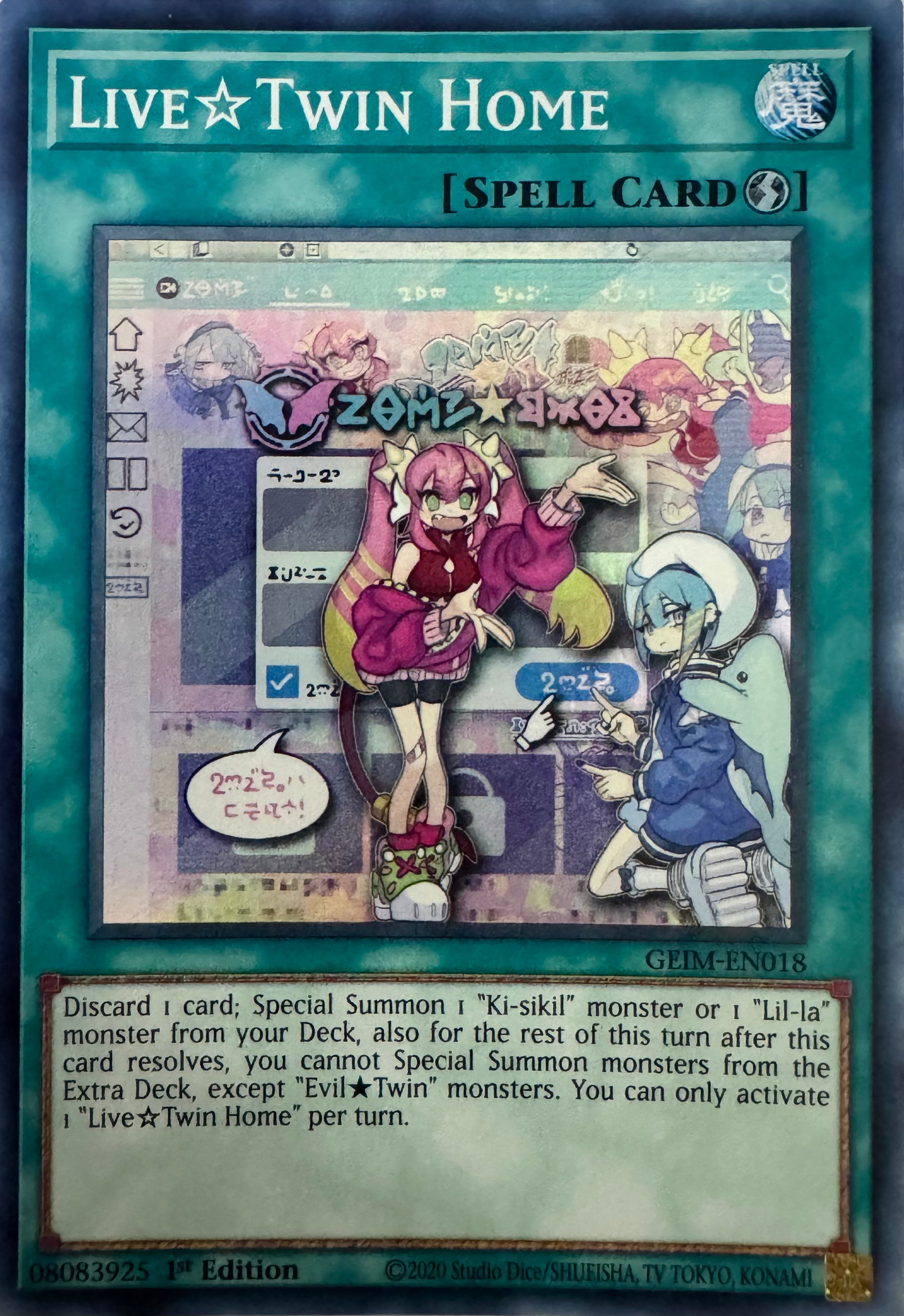 Yugioh! Live Twin Home Geim-en018 1st Edition Super